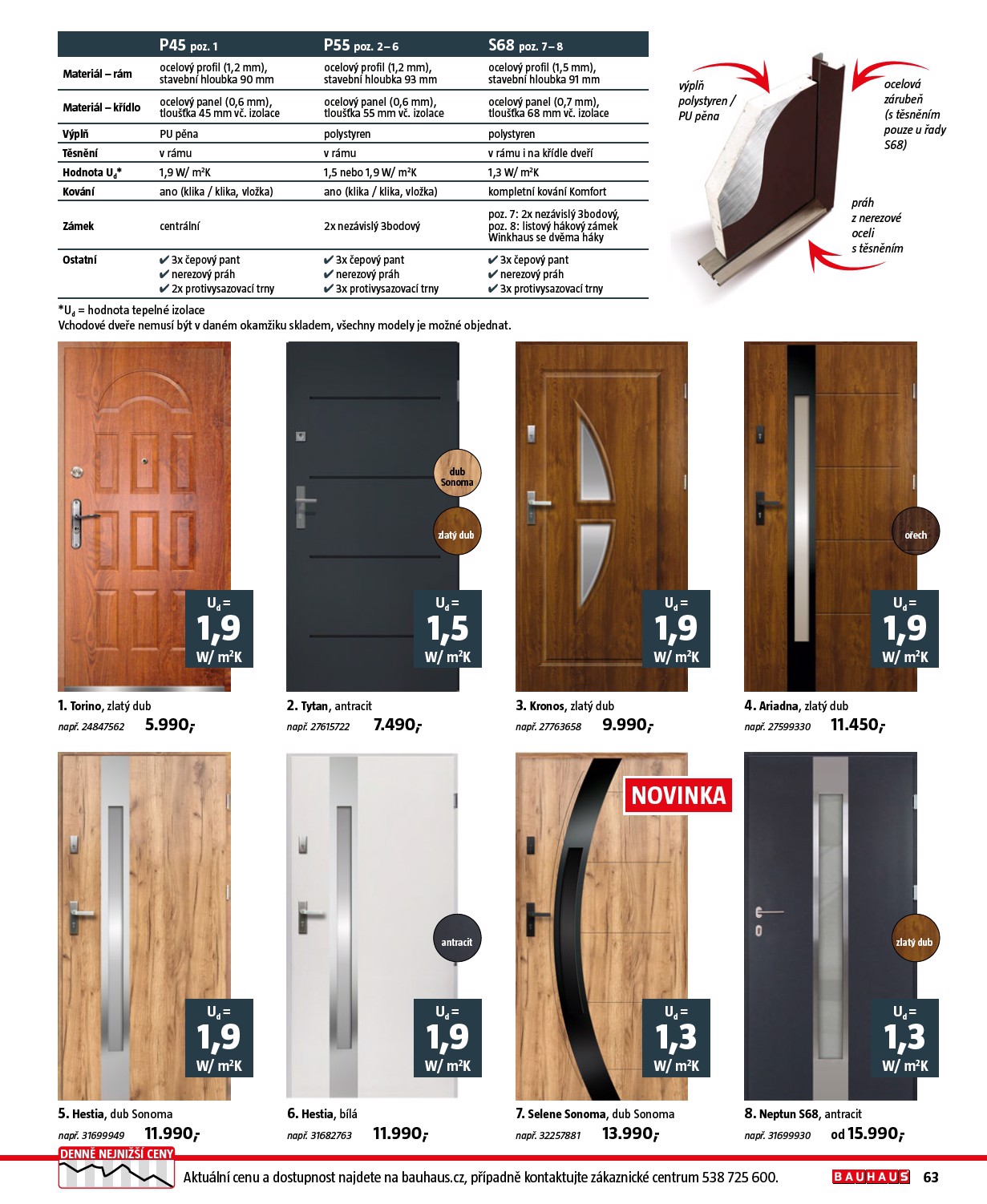 bauhaus - Leták Bauhaus - Katalog Stavební elementy od 19.08. do 31.12. - page: 63