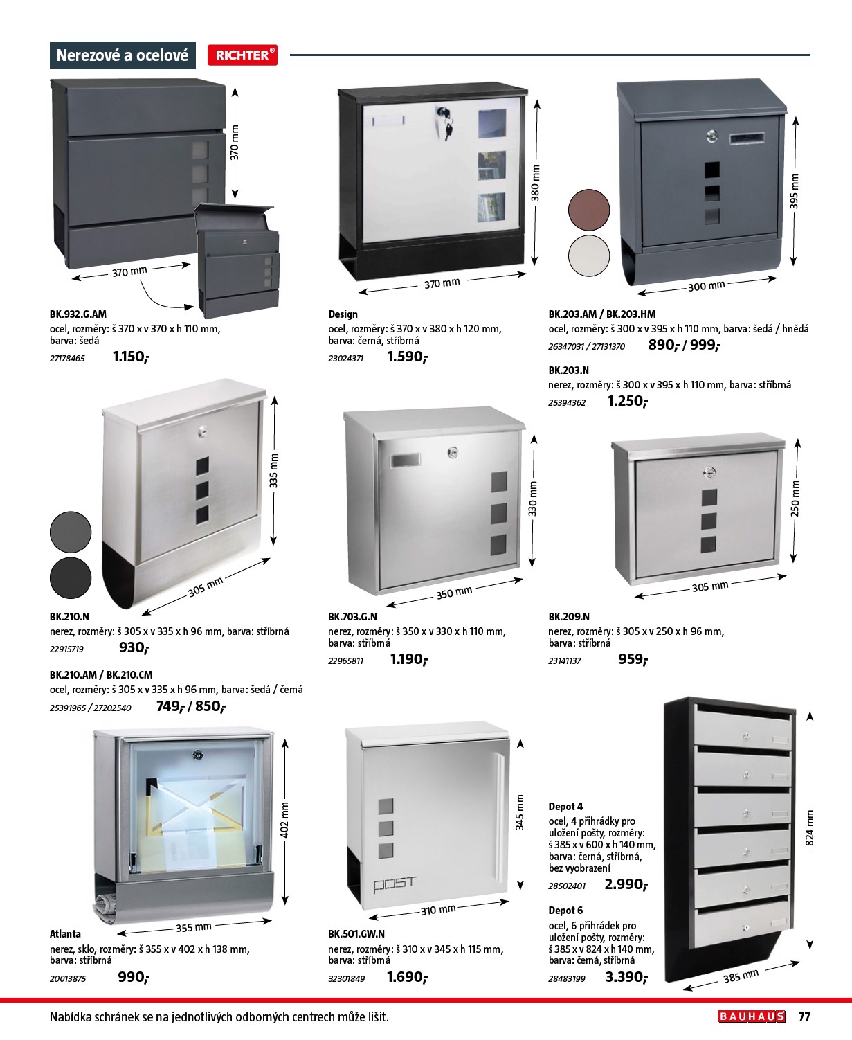 bauhaus - Leták Bauhaus - Katalog Stavební elementy od 19.08. do 31.12. - page: 77