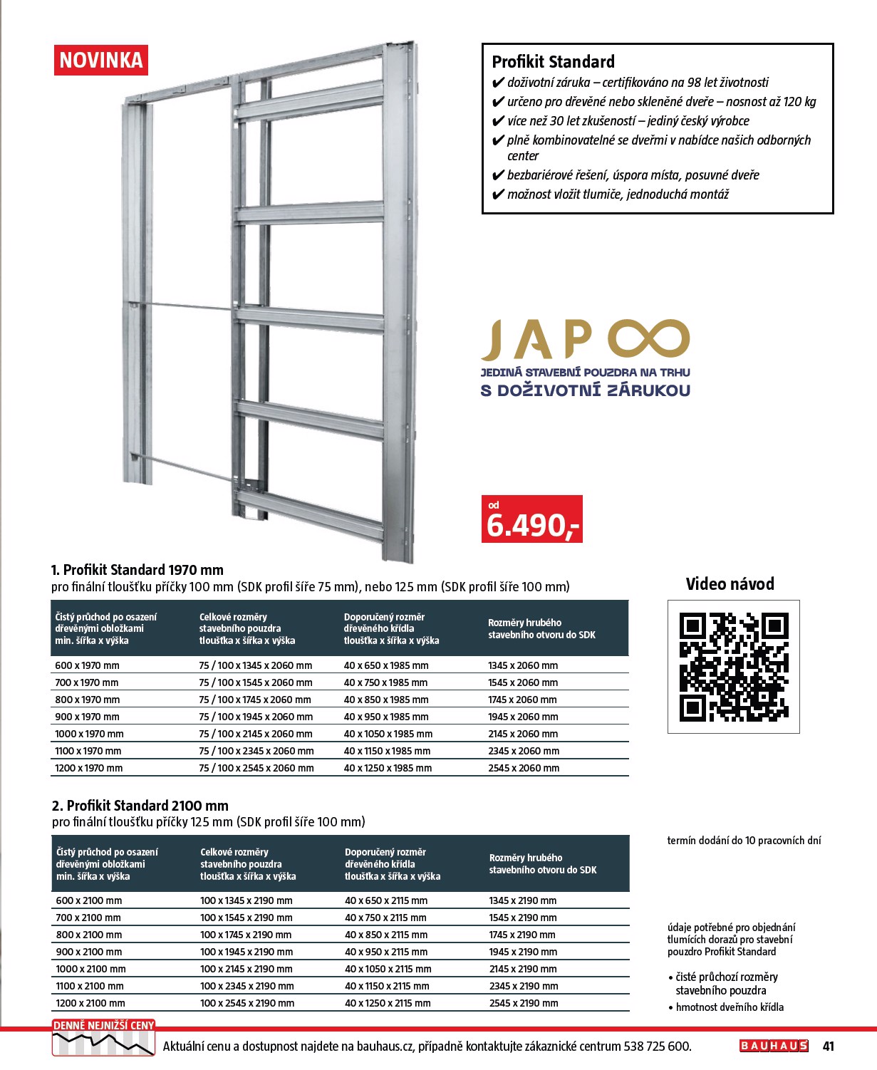 bauhaus - Leták Bauhaus - Katalog Stavební elementy od 19.08. do 31.12. - page: 41