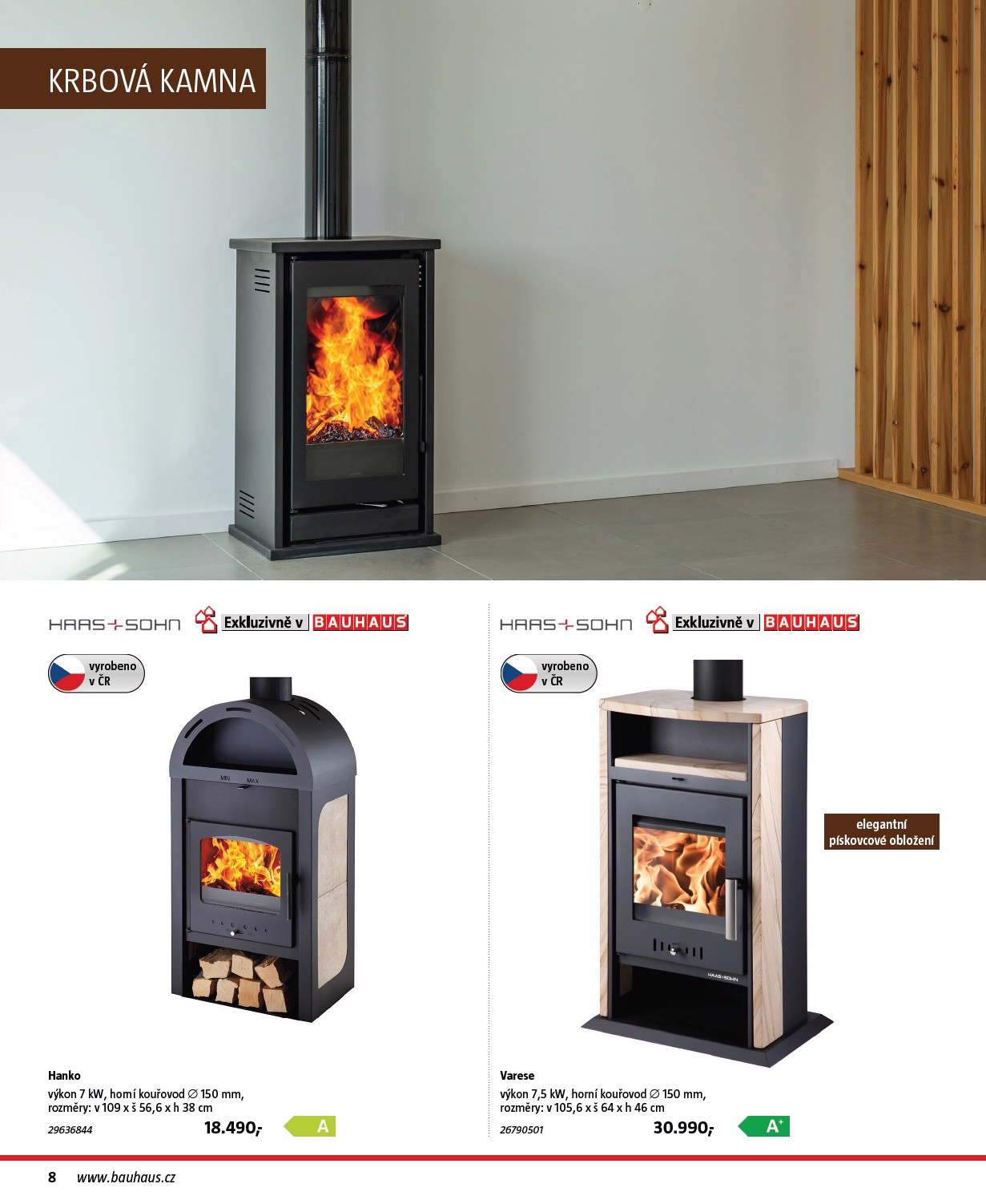 bauhaus - Leták Bauhaus - Kamna a vytápění od 01.09. do 31.12. - page: 8