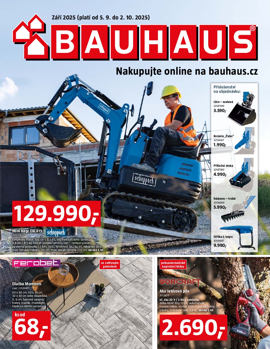 bauhaus - Leták Bauhaus od 05.09. do 02.10.