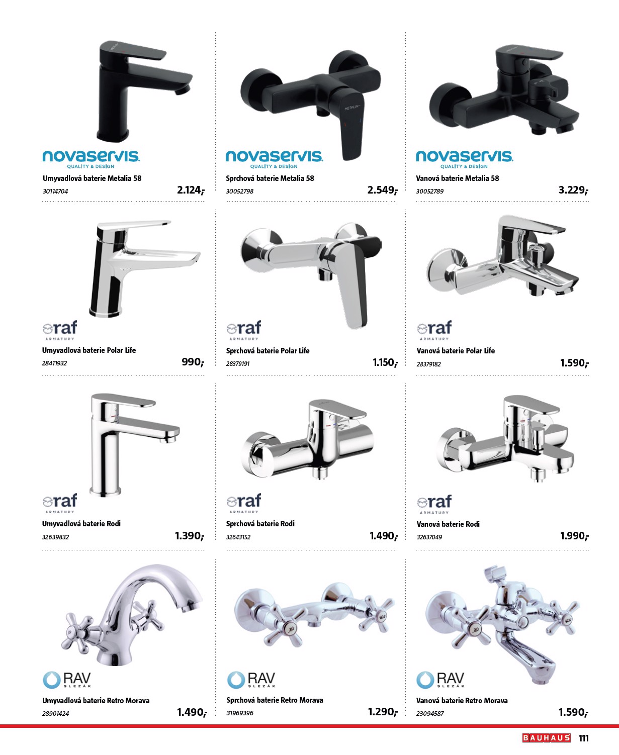 bauhaus - Aktuální leták Bauhaus - Katalog Sanita od 28.10. do 31.03. - page: 111
