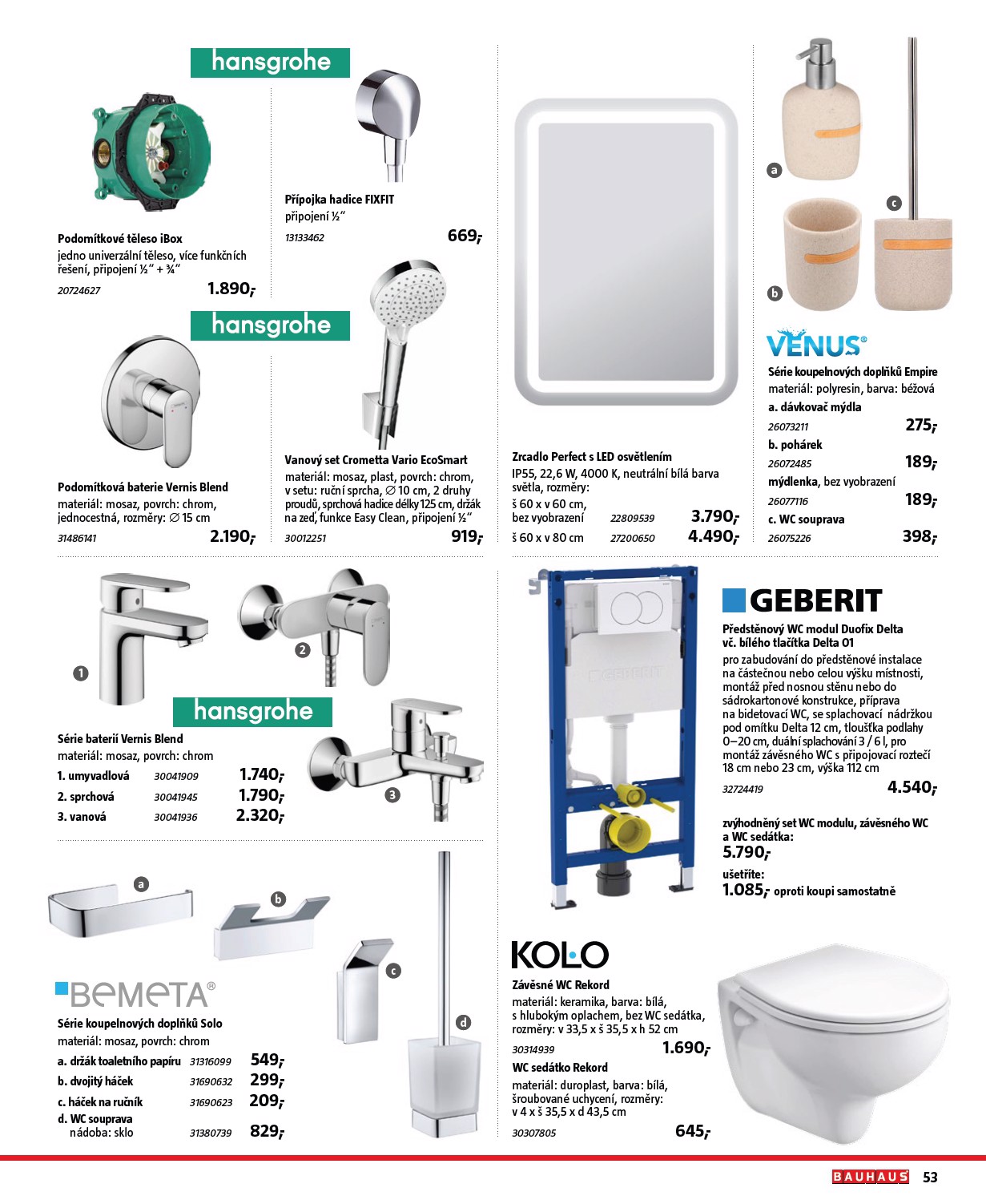 bauhaus - Aktuální leták Bauhaus - Katalog Sanita od 28.10. do 31.03. - page: 53