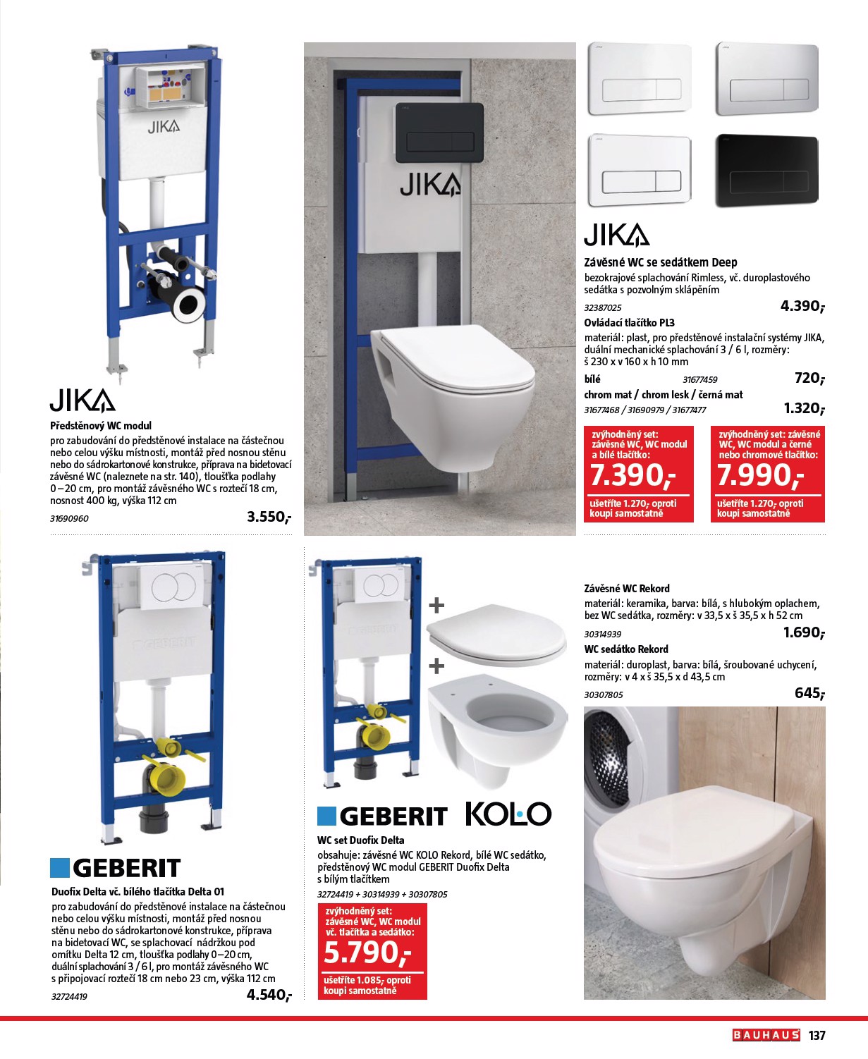 bauhaus - Aktuální leták Bauhaus - Katalog Sanita od 28.10. do 31.03. - page: 137