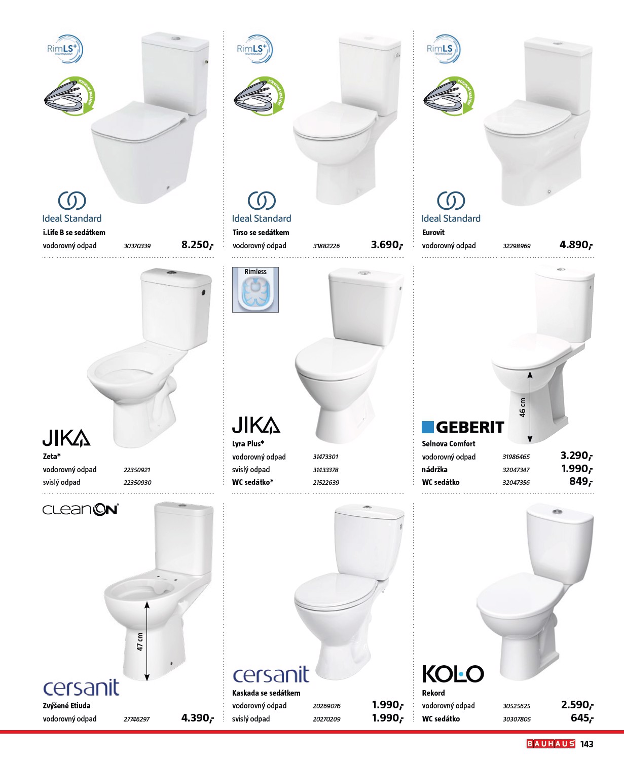 bauhaus - Aktuální leták Bauhaus - Katalog Sanita od 28.10. do 31.03. - page: 143
