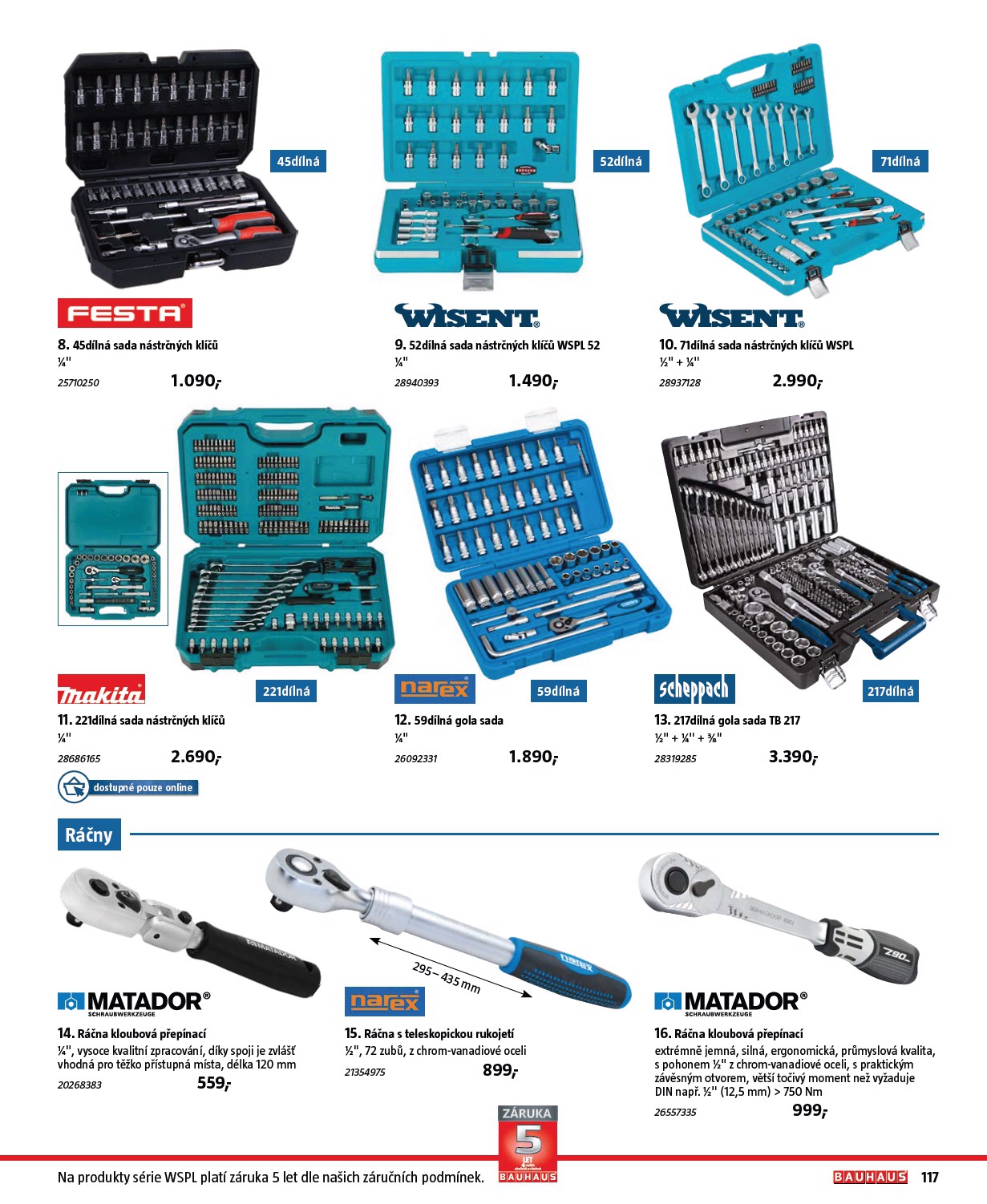 bauhaus - Aktuální leták Bauhaus - Nářadí od 30.10. do 28.02. - page: 117