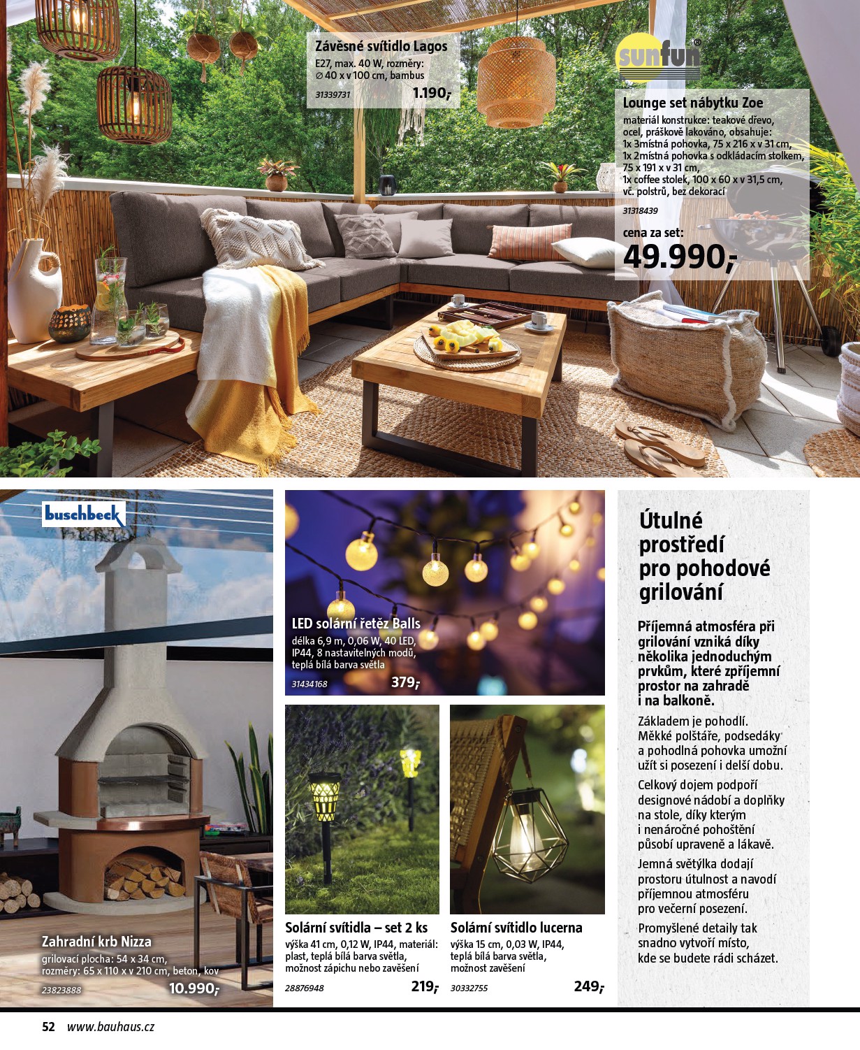 bauhaus - Bauhaus - Grily leták platný od úterý 17.03.2026 do pondělí 31.08.2026 - page: 52