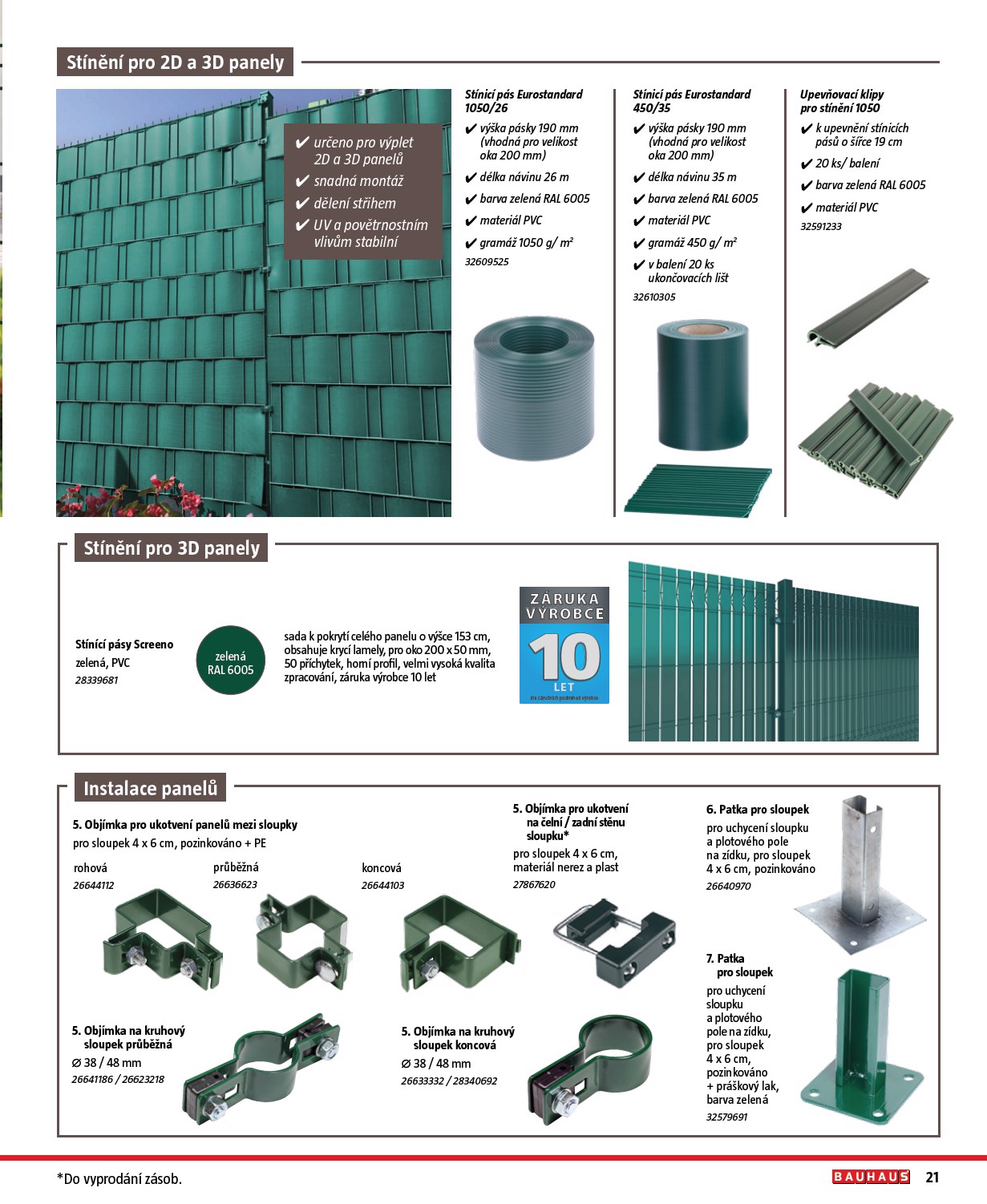 bauhaus - Bauhaus - Katalog Ploty a stínění leták platný od úterý 17.03.2026 do soboty 31.10.2026 - page: 21