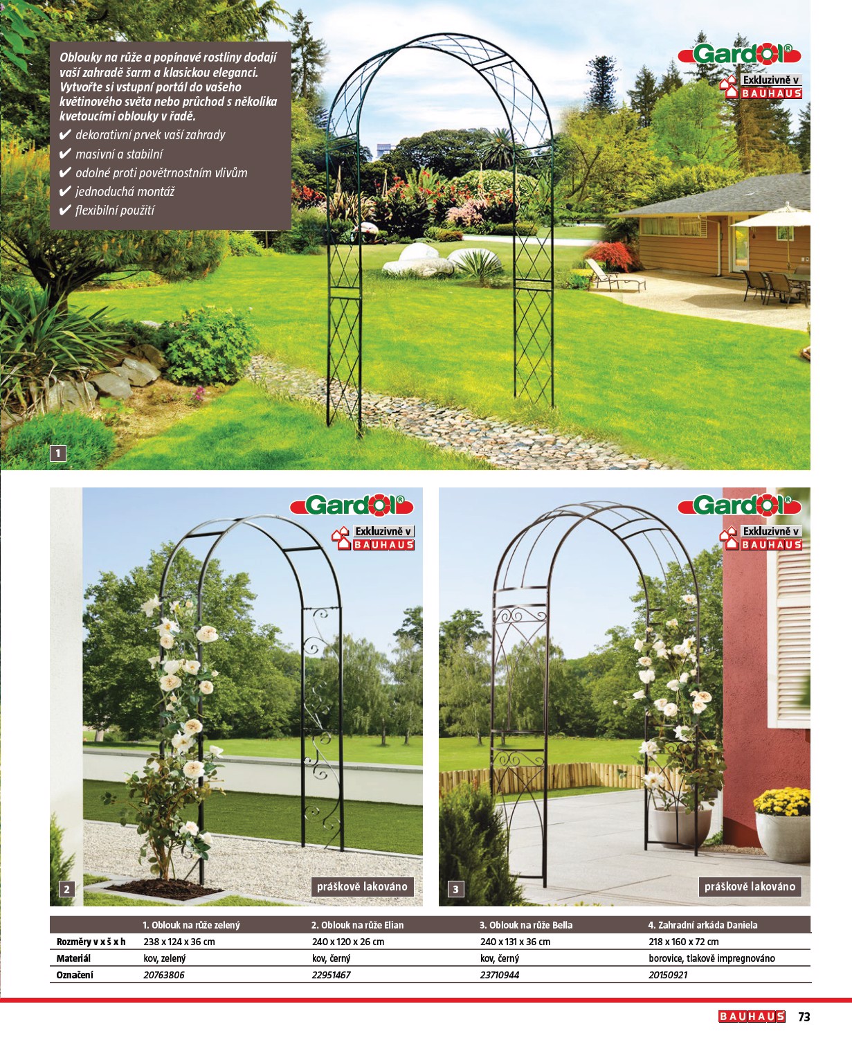 bauhaus - Bauhaus - Katalog Ploty a stínění leták platný od úterý 17.03.2026 do soboty 31.10.2026 - page: 73