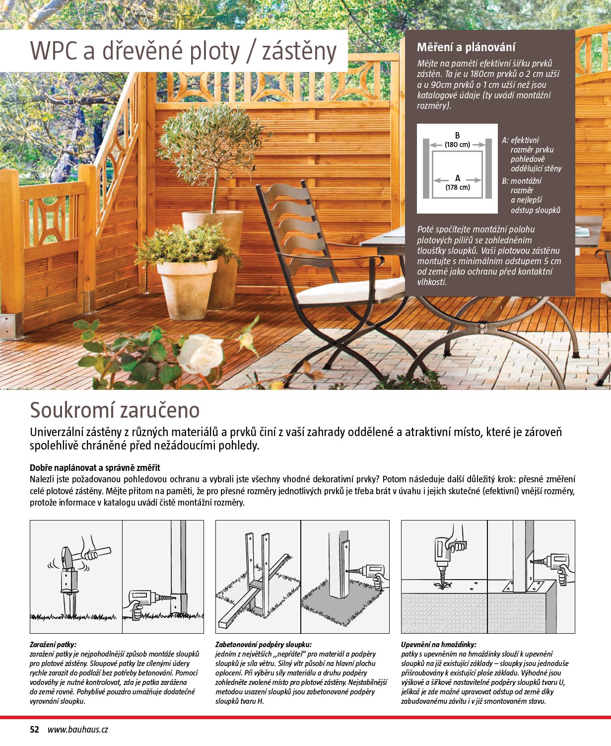 bauhaus - Bauhaus - Katalog Ploty a stínění leták platný od úterý 17.03.2026 do soboty 31.10.2026 - page: 52