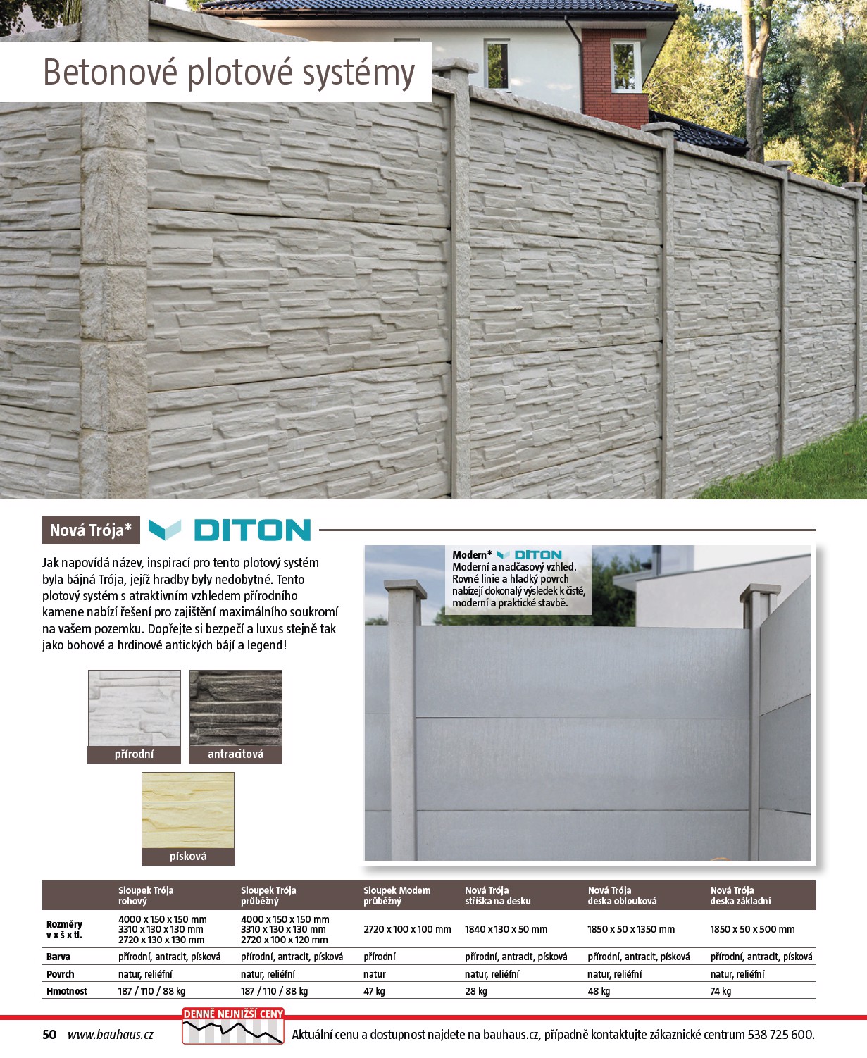 bauhaus - Bauhaus - Katalog Ploty a stínění leták platný od úterý 17.03.2026 do soboty 31.10.2026 - page: 50