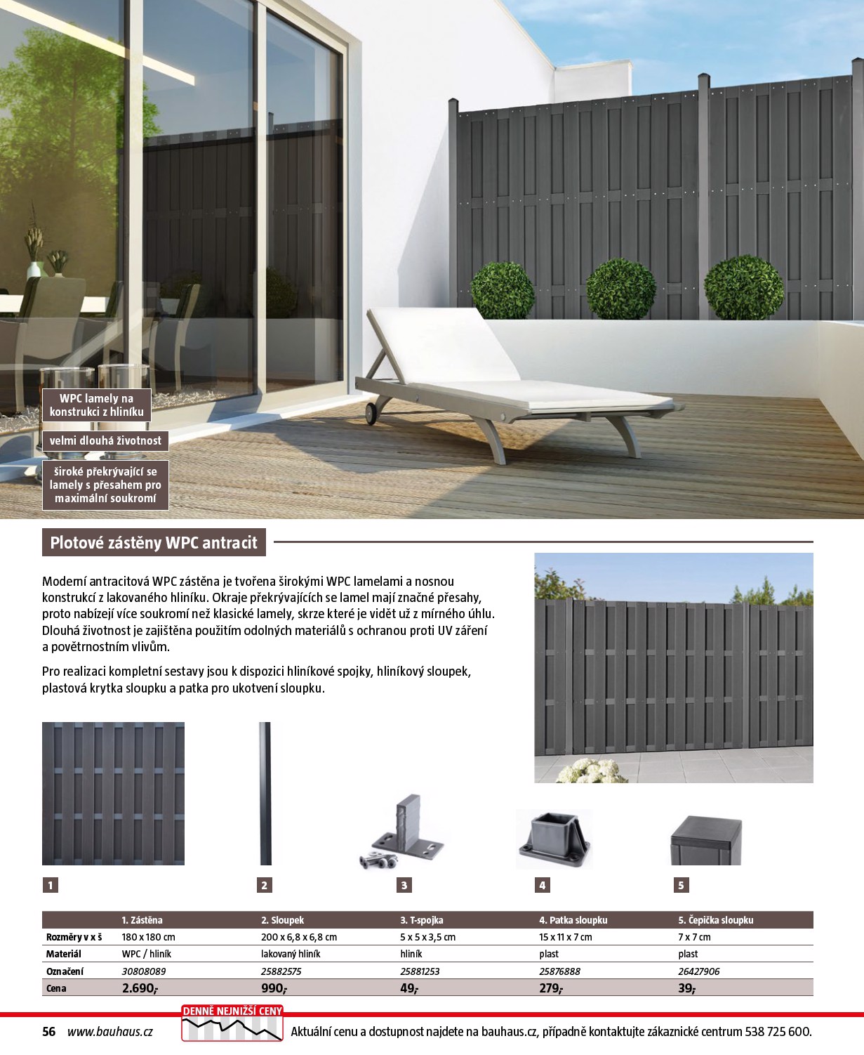 bauhaus - Bauhaus - Katalog Ploty a stínění leták platný od úterý 17.03.2026 do soboty 31.10.2026 - page: 56