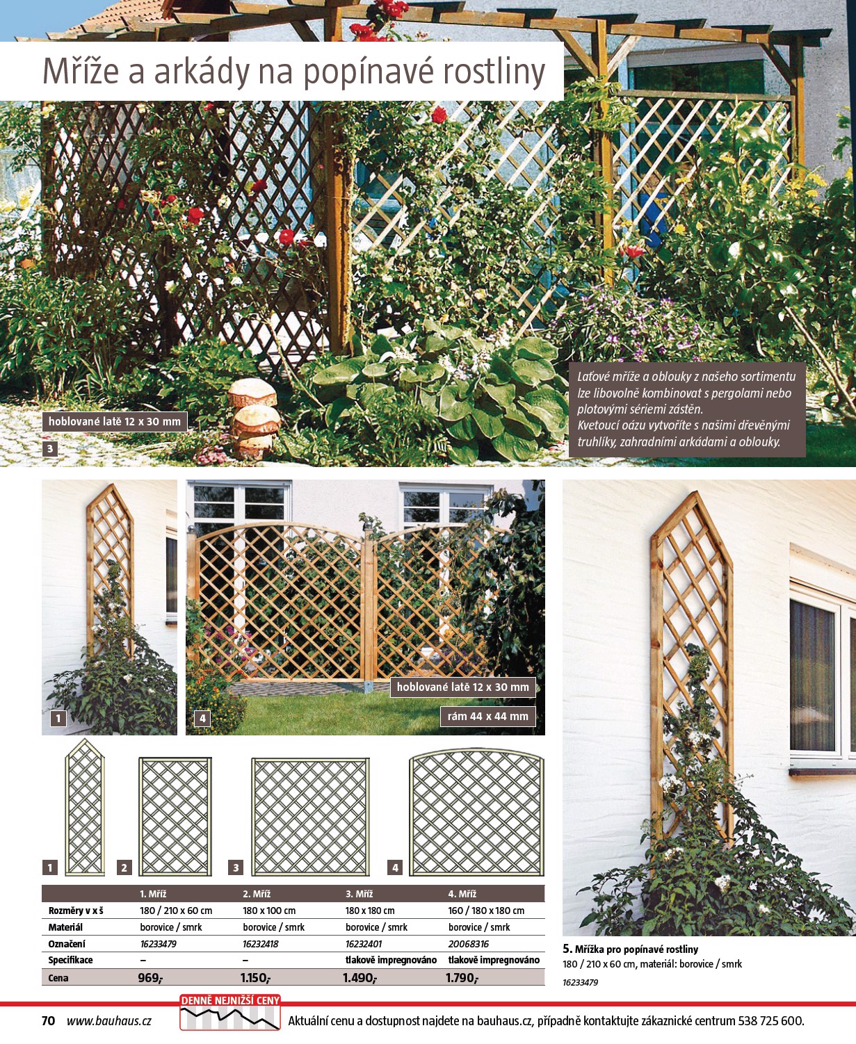 bauhaus - Bauhaus - Katalog Ploty a stínění leták platný od úterý 17.03.2026 do soboty 31.10.2026 - page: 70