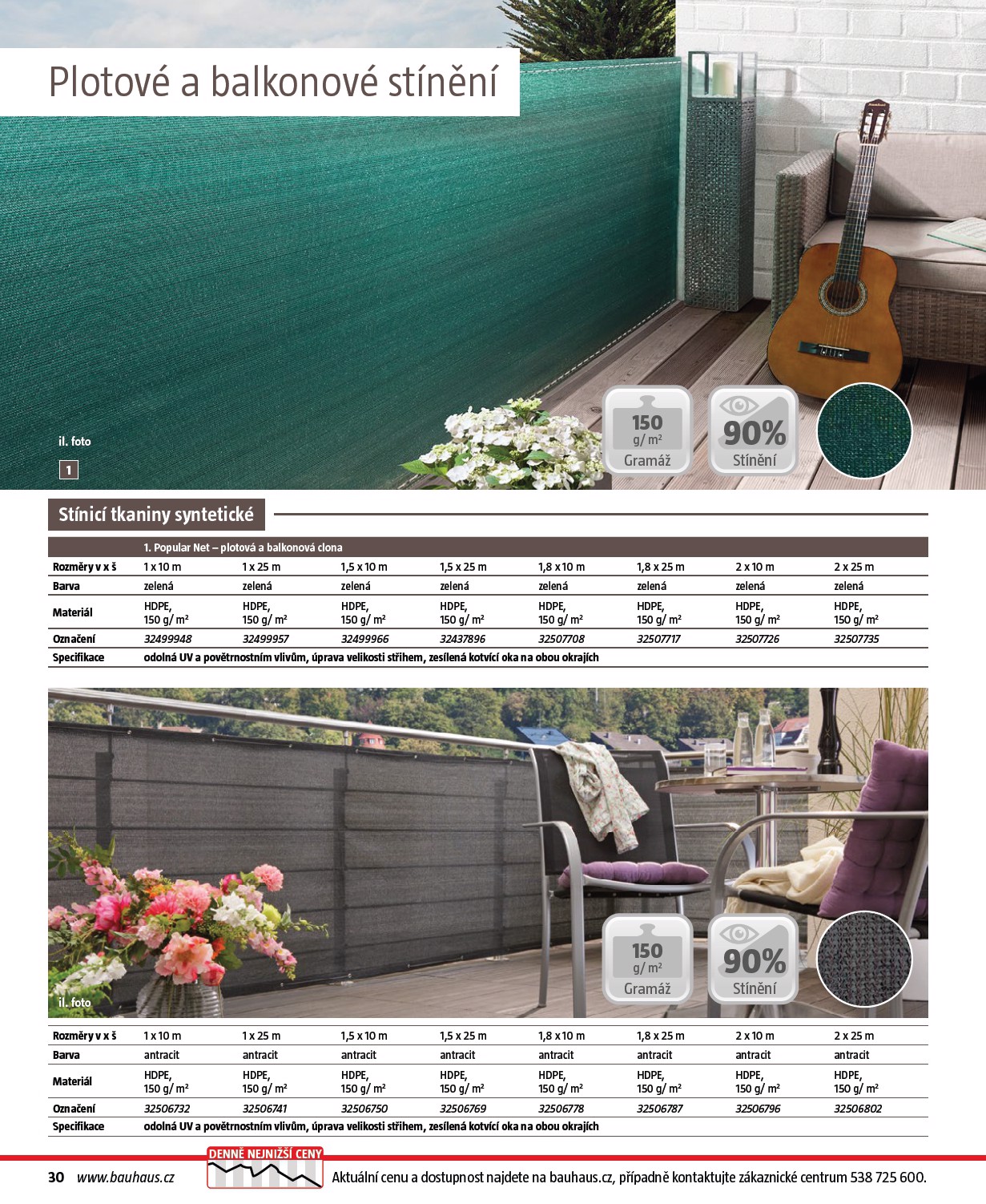 bauhaus - Bauhaus - Katalog Ploty a stínění leták platný od úterý 17.03.2026 do soboty 31.10.2026 - page: 30