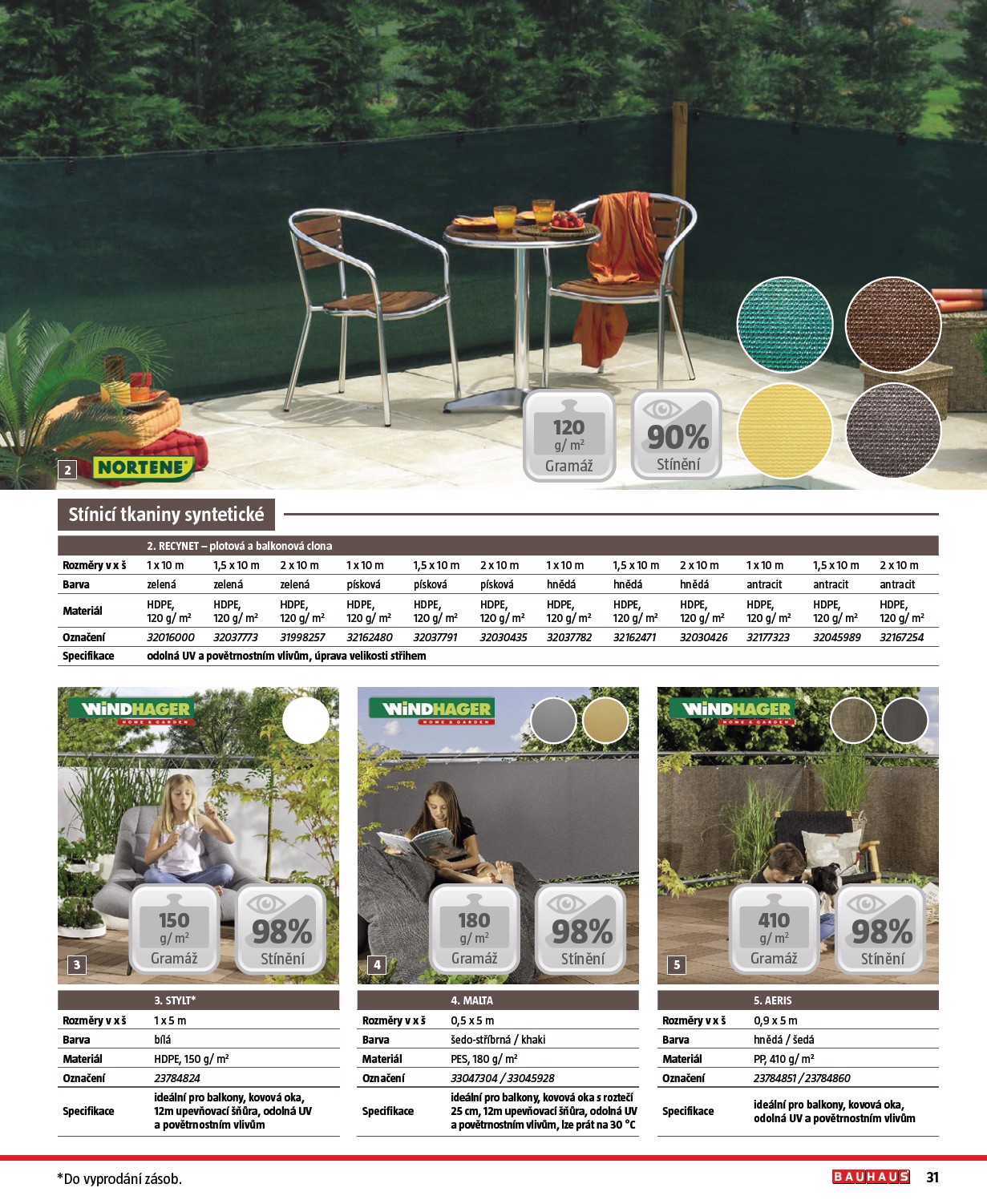 bauhaus - Bauhaus - Katalog Ploty a stínění leták platný od úterý 17.03.2026 do soboty 31.10.2026 - page: 31