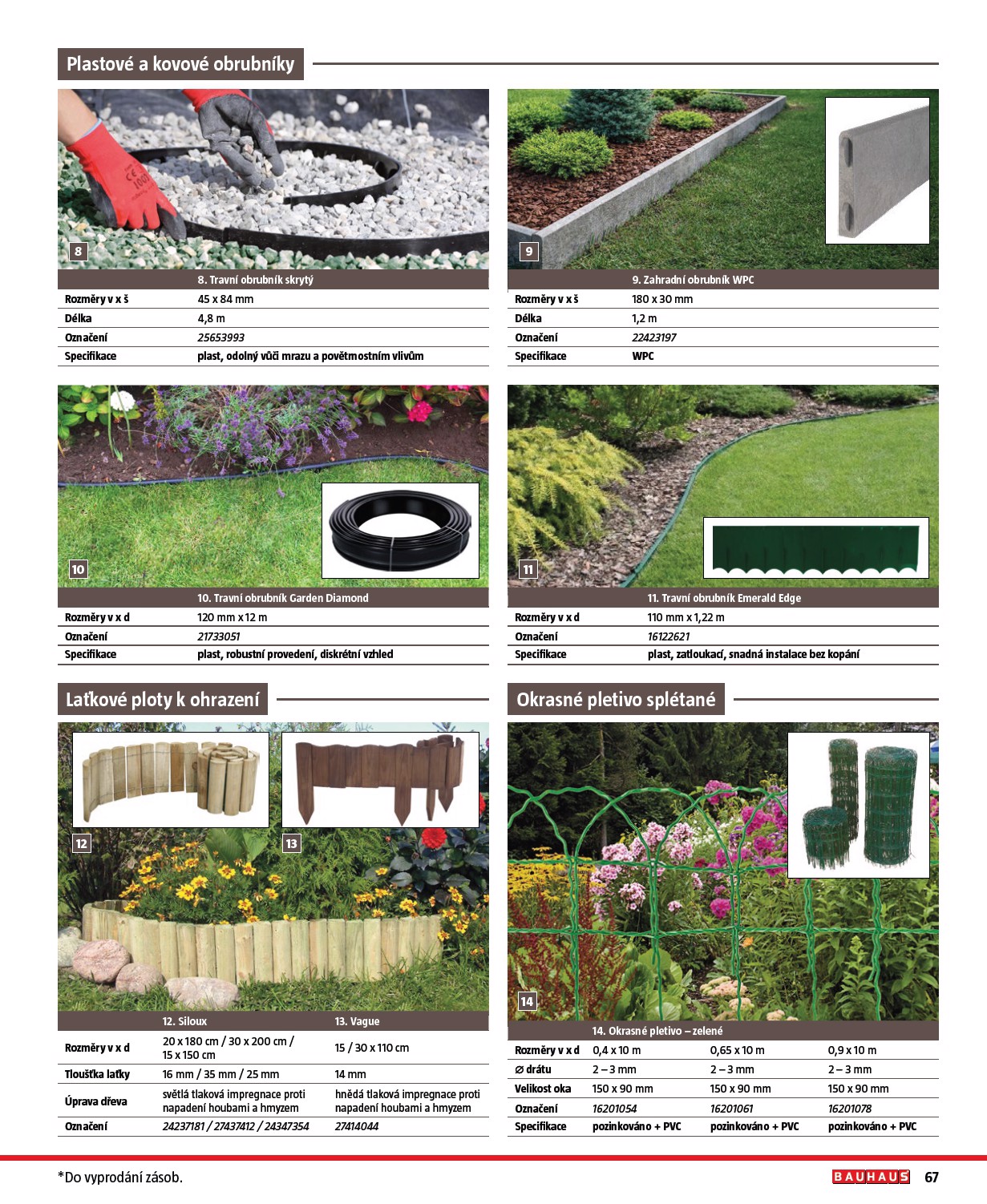 bauhaus - Bauhaus - Katalog Ploty a stínění leták platný od úterý 17.03.2026 do soboty 31.10.2026 - page: 67