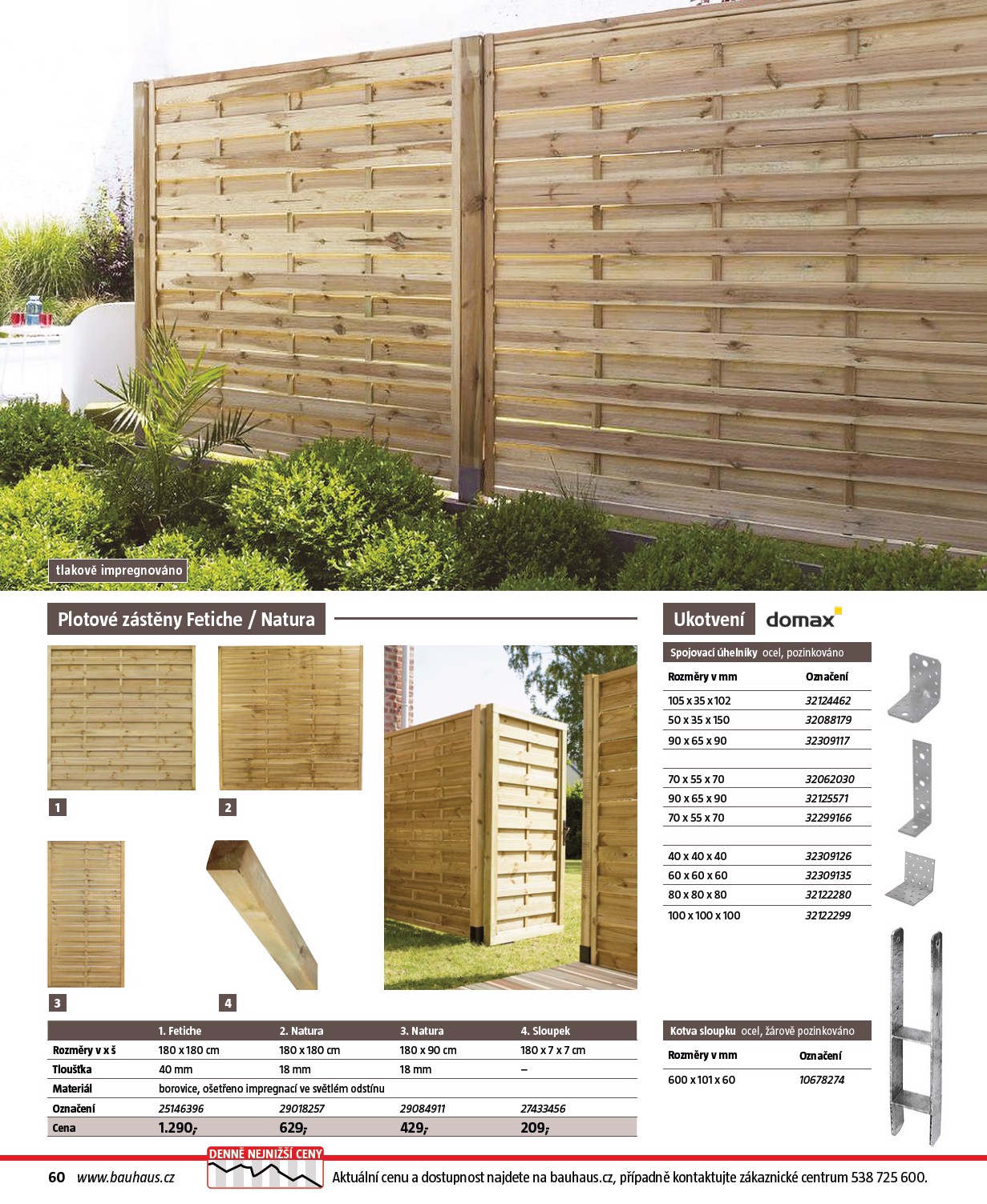 bauhaus - Bauhaus - Katalog Ploty a stínění leták platný od úterý 17.03.2026 do soboty 31.10.2026 - page: 60