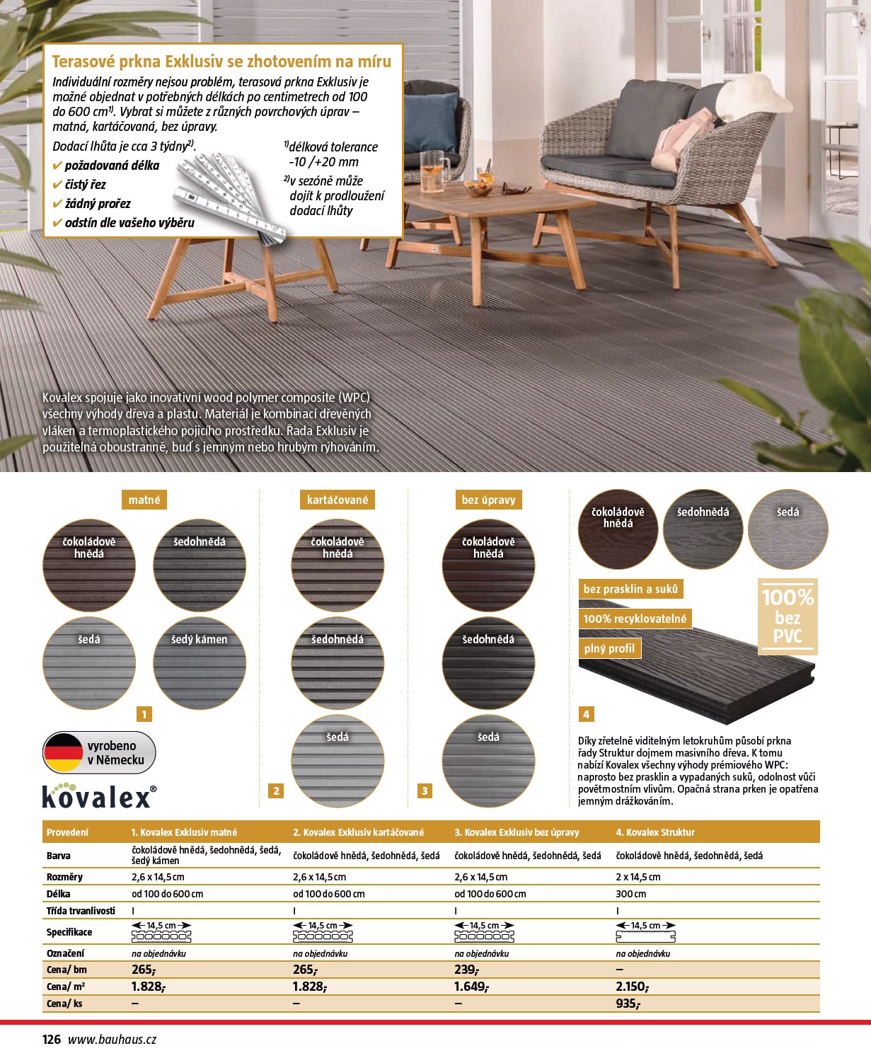 bauhaus - Bauhaus - Zahradní nábytek leták platný od středy 01.04.2026 do pondělí 31.08.2026 - page: 126