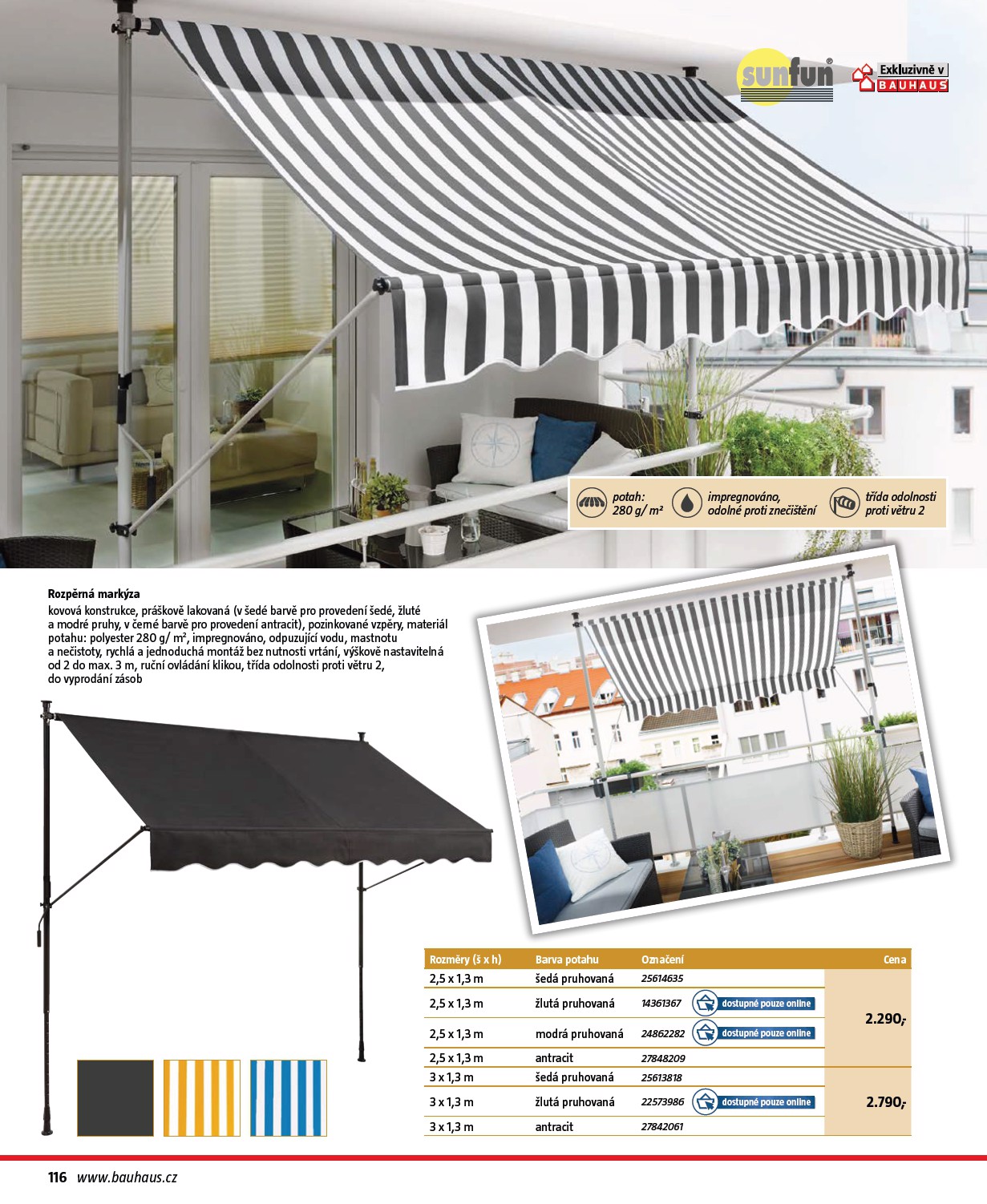 bauhaus - Bauhaus - Zahradní nábytek leták platný od středy 01.04.2026 do pondělí 31.08.2026 - page: 116
