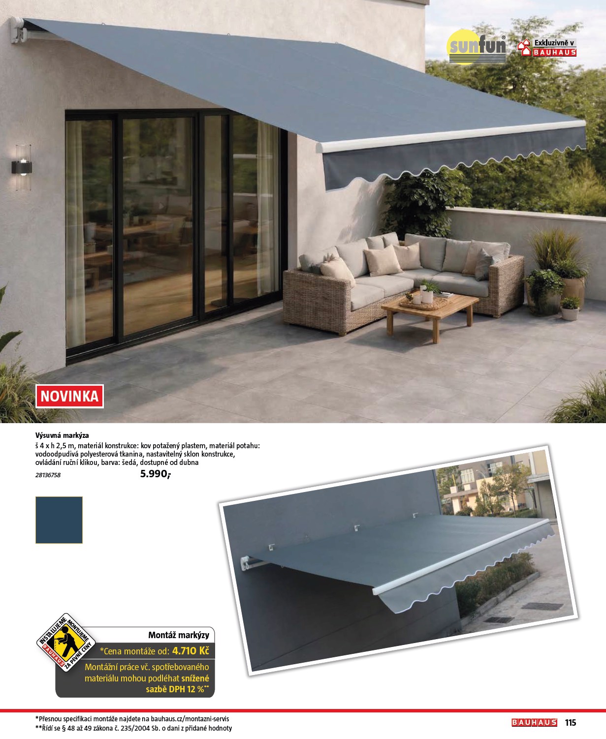 bauhaus - Bauhaus - Zahradní nábytek leták platný od středy 01.04.2026 do pondělí 31.08.2026 - page: 115