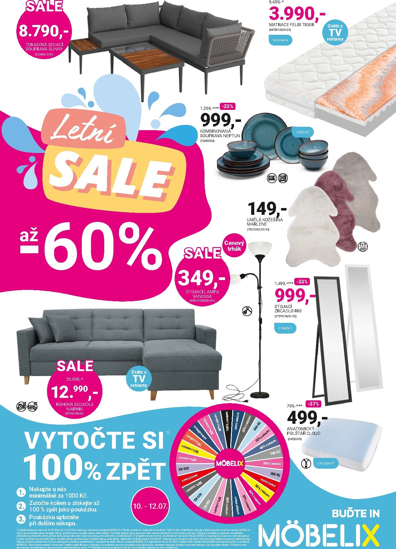 mobelix - Aktuální Möbelix leták platný od pondělí 06.07.2026 do neděle 09.08.2026