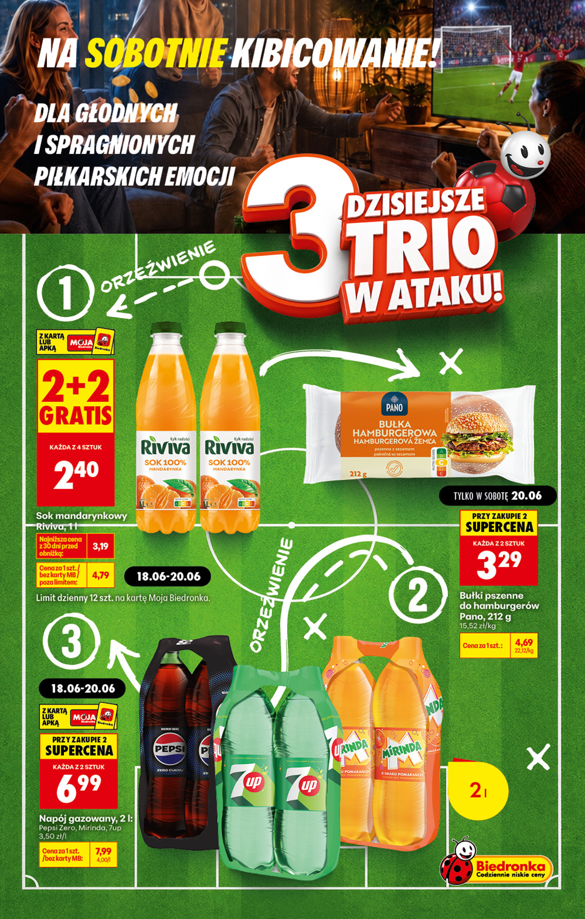 biedronka - Aktuální Biedronka - Sobotnie Kibicowanie leták platný od soboty 20.06.2026 - page: 1