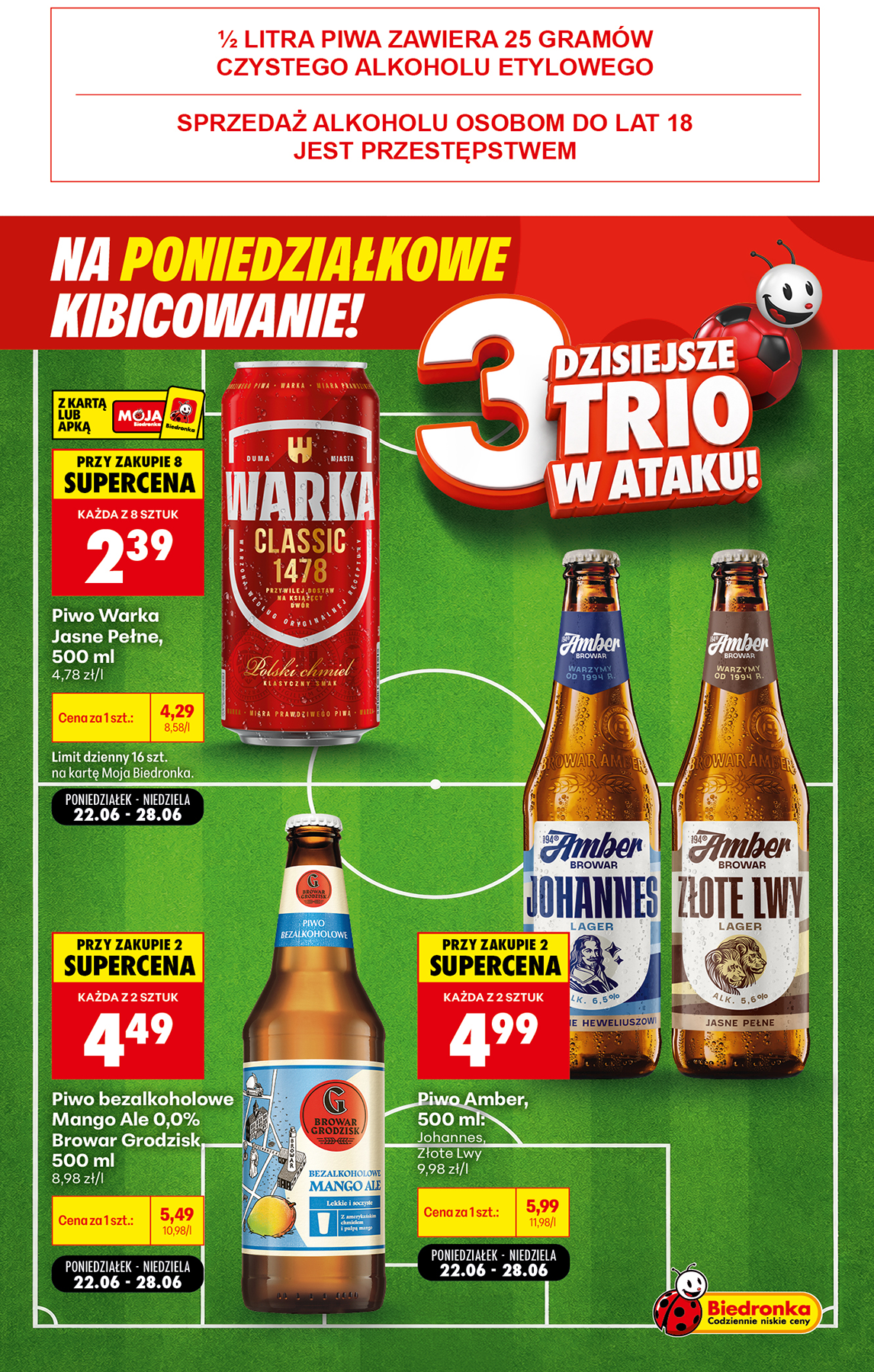biedronka - Aktuální Biedronka - Football leták platný od pondělí 22.06.2026 do úterý 30.06.2026 - page: 2
