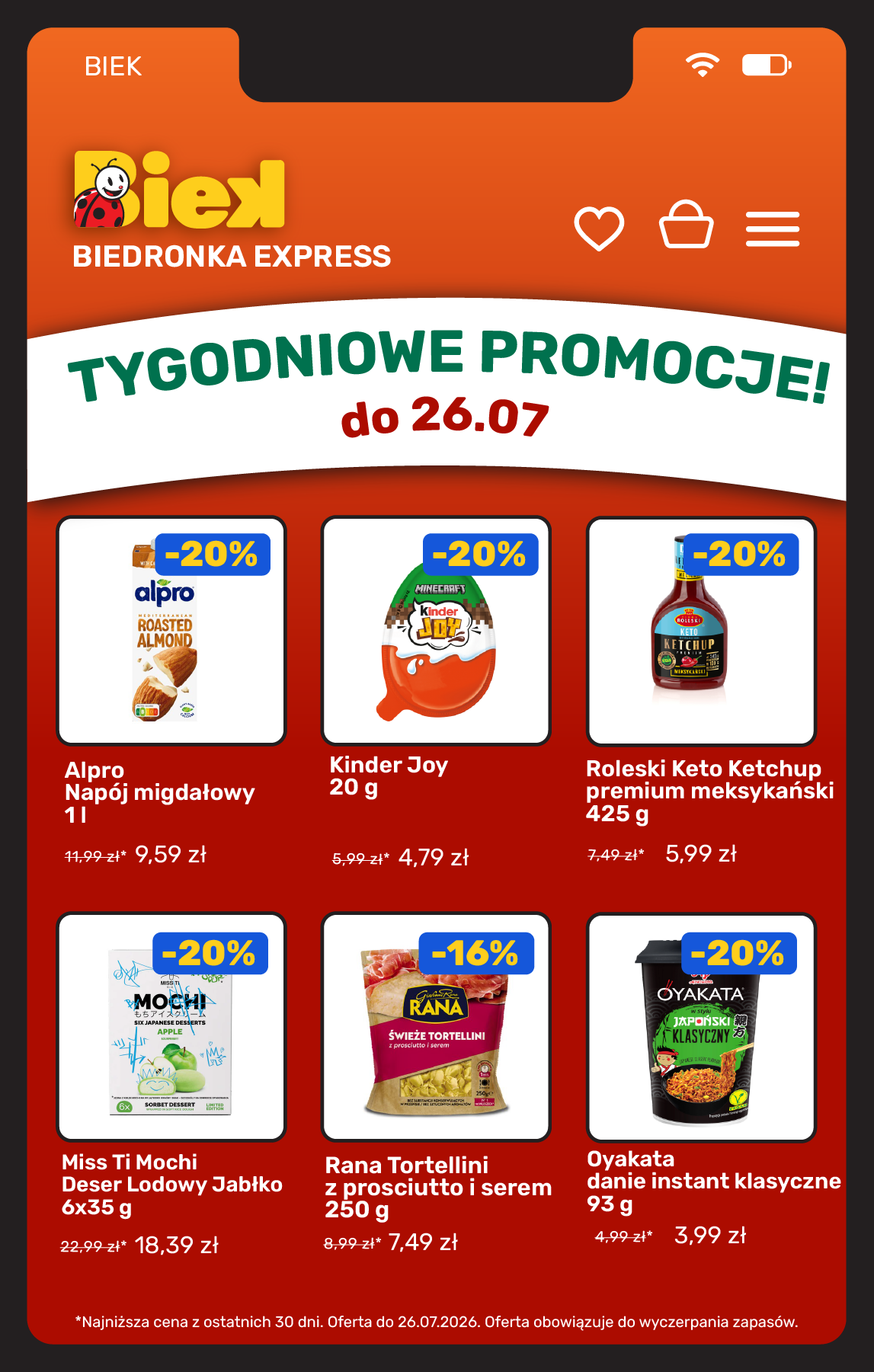biedronka - Aktuální Biedronka - BIEK leták platný od pátku 24.07.2026 do neděle 26.07.2026 - page: 7