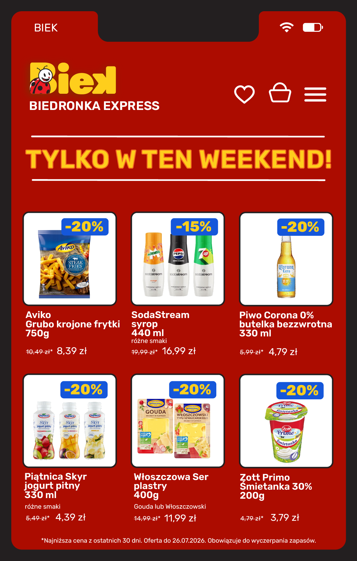 biedronka - Aktuální Biedronka - BIEK leták platný od pátku 24.07.2026 do neděle 26.07.2026 - page: 8