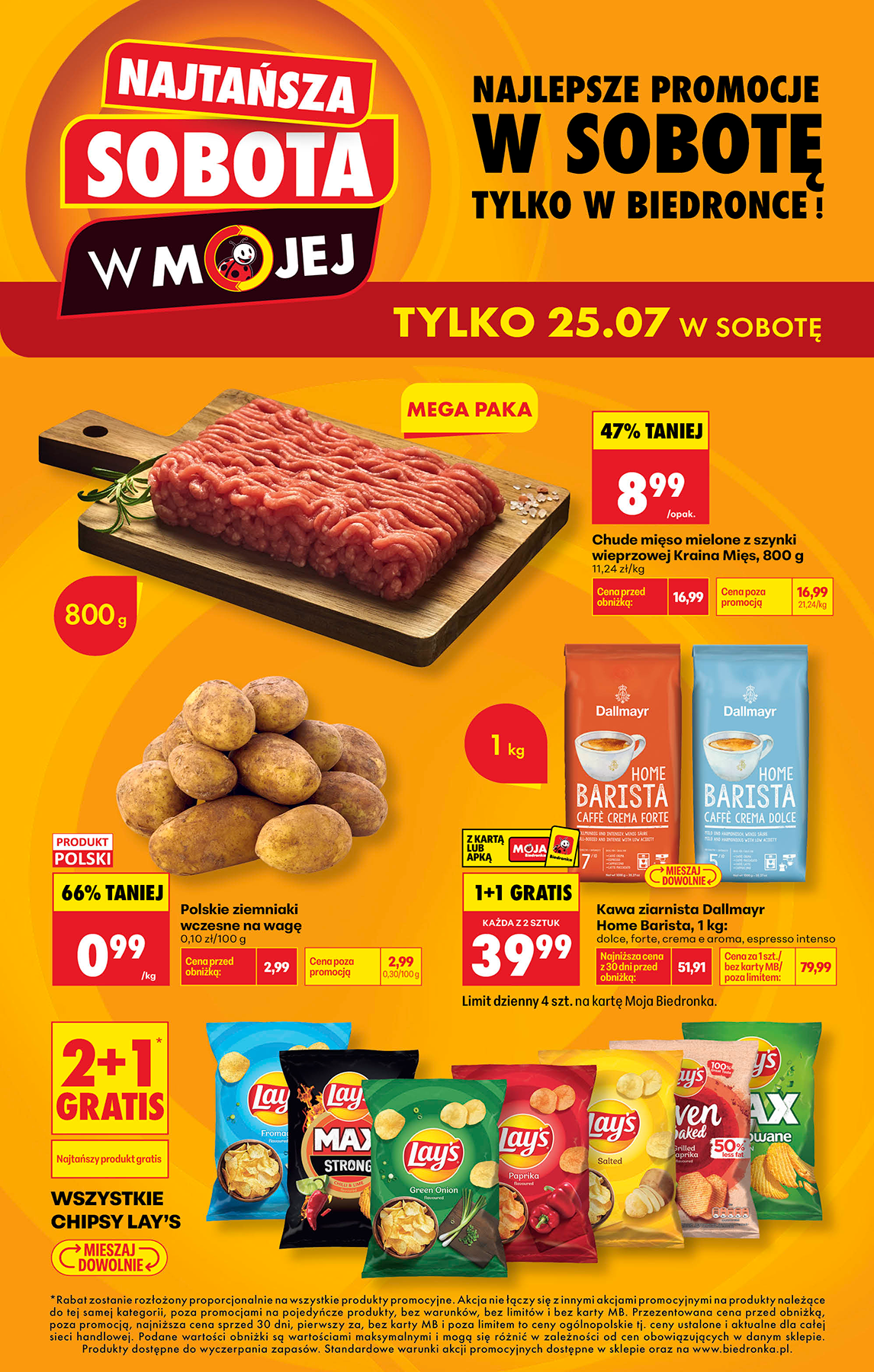 biedronka - Aktuální Biedronka - Najtańsza sobota leták platný od soboty 25.07.2026