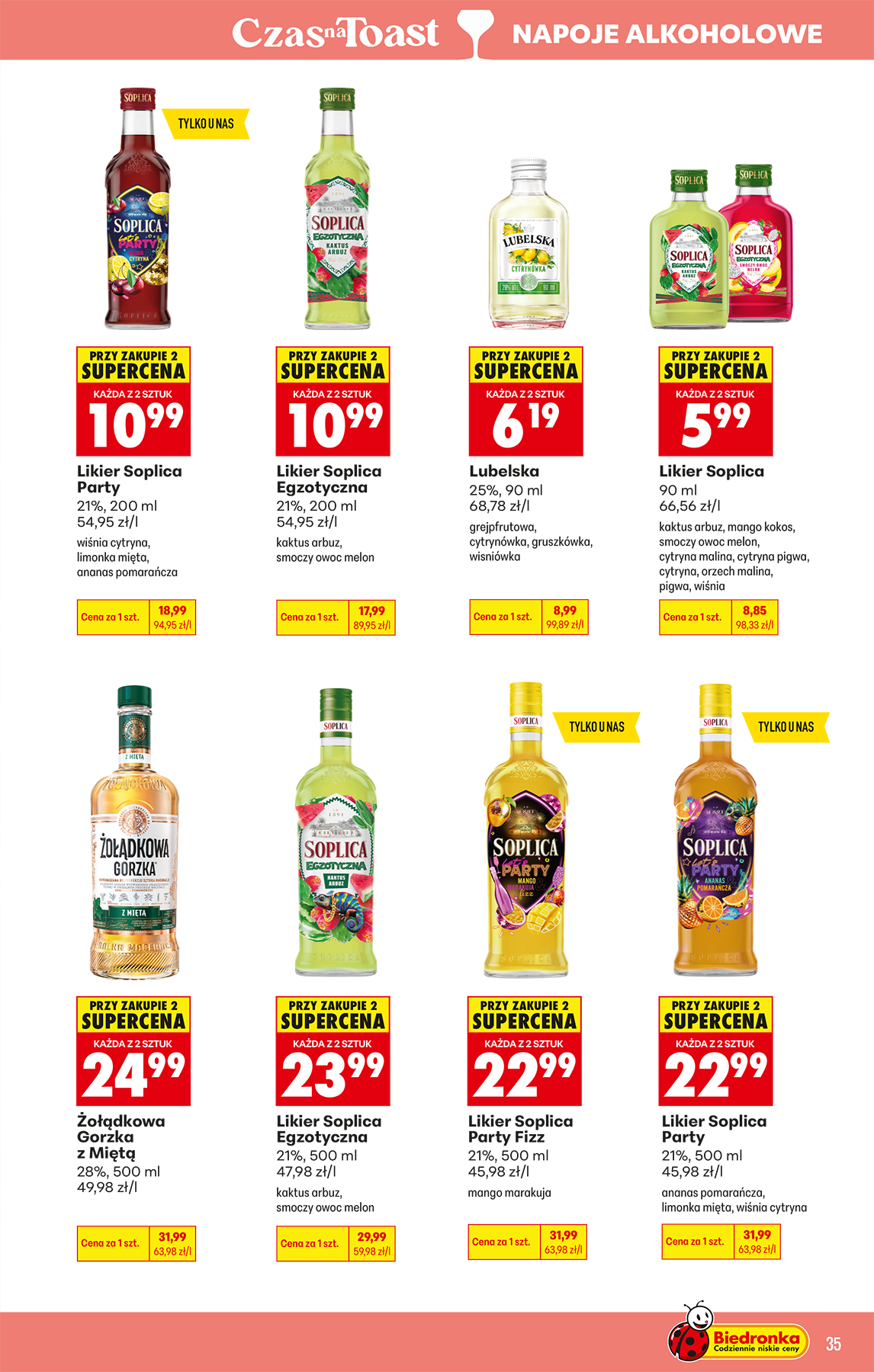 biedronka - Aktuální Biedronka - Czas na toast leták platný od pondělí 27.07.2026 do soboty 08.08.2026 - page: 35