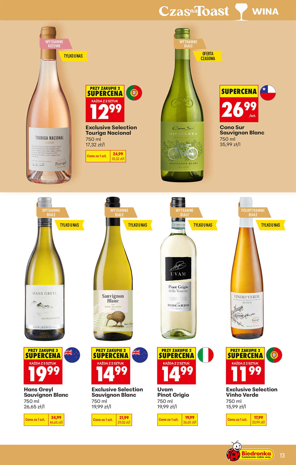 biedronka - Aktuální Biedronka - Czas na toast leták platný od pondělí 27.07.2026 do soboty 08.08.2026 - page: 13