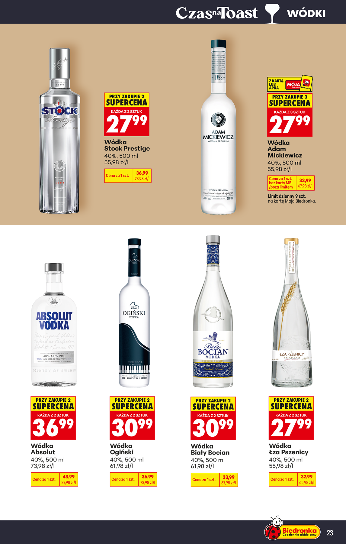 biedronka - Aktuální Biedronka - Czas na toast leták platný od pondělí 27.07.2026 do soboty 08.08.2026 - page: 23