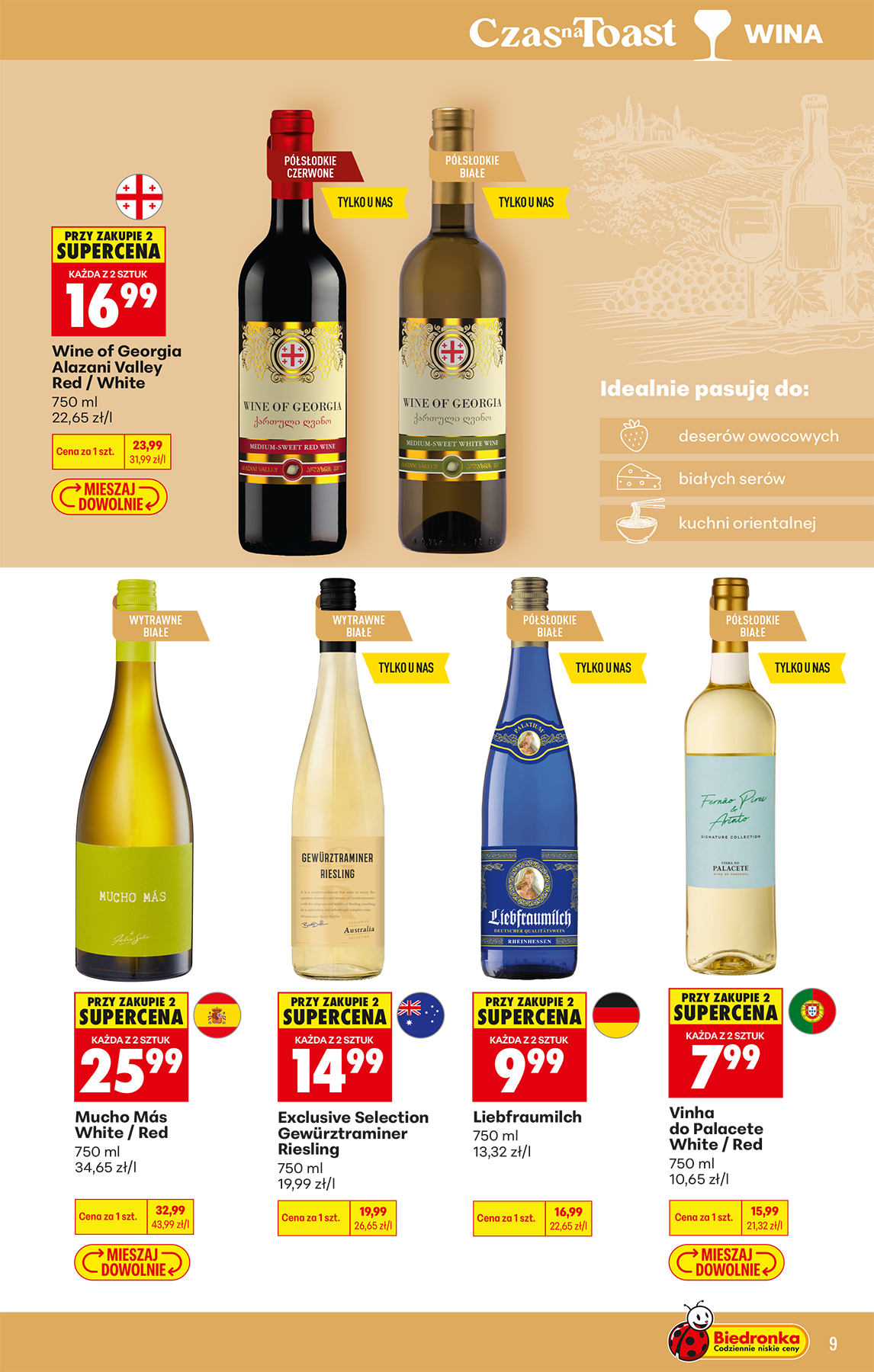 biedronka - Aktuální Biedronka - Czas na toast leták platný od pondělí 27.07.2026 do soboty 08.08.2026 - page: 9