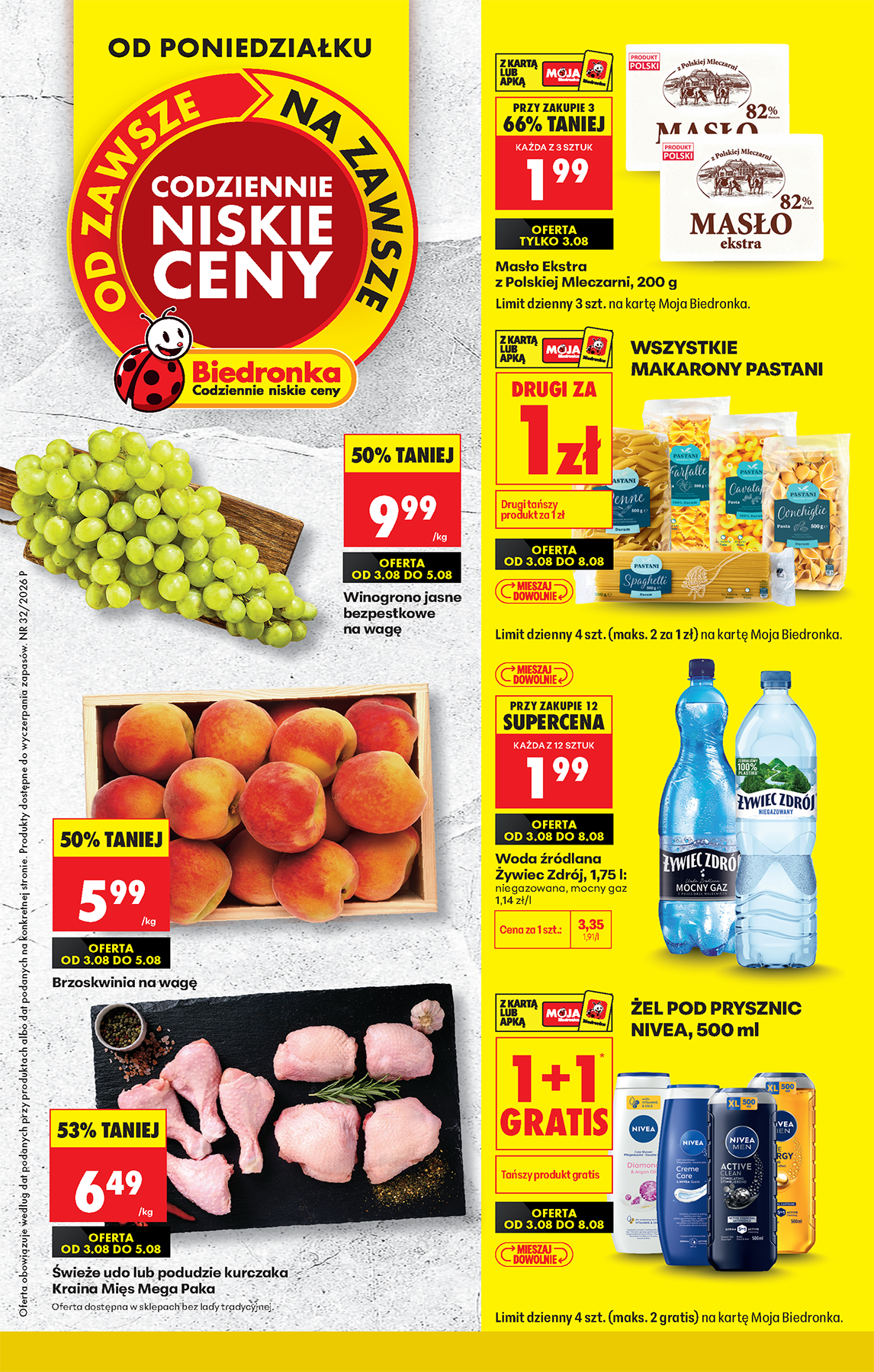 biedronka - Aktuální Biedronka leták platný od pondělí 03.08.2026 do pondělí 31.08.2026