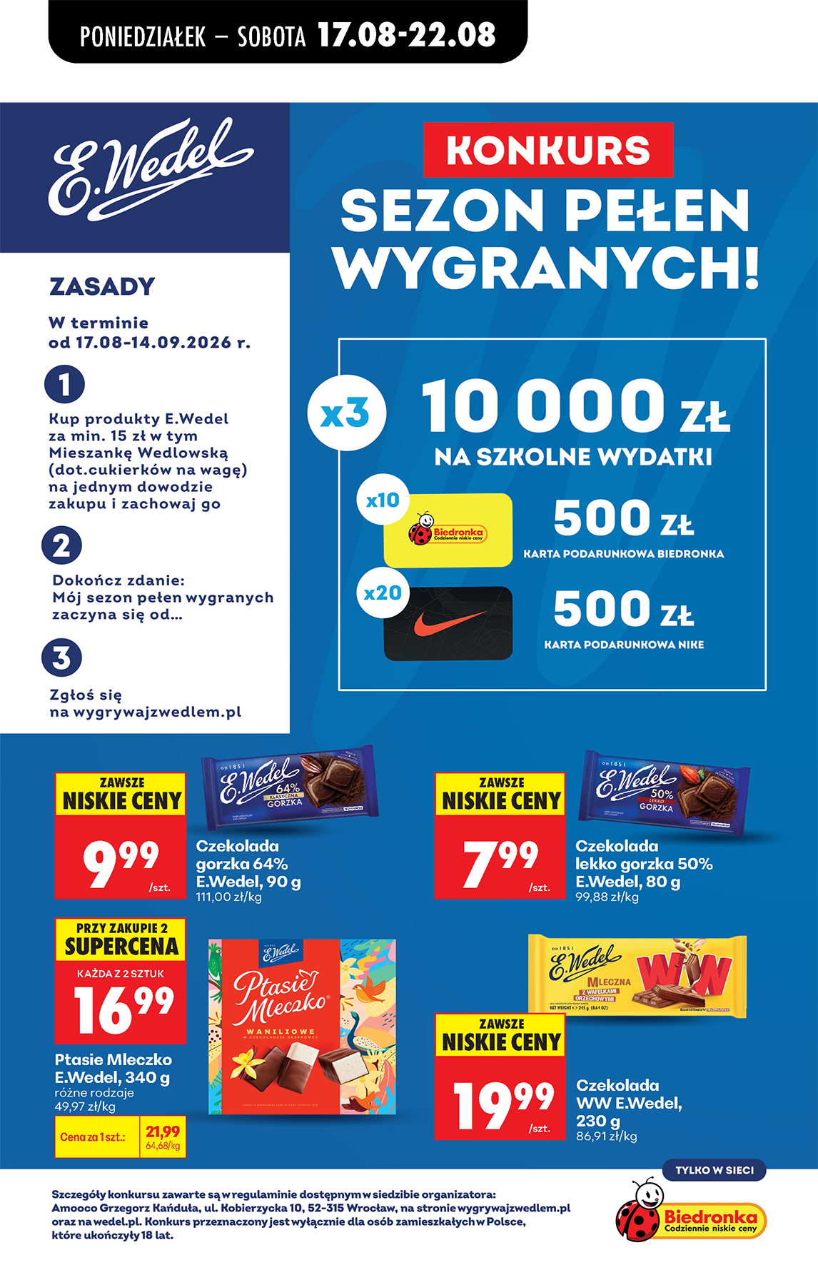 biedronka - Aktuální Biedronka leták platný od pondělí 17.08.2026 do pondělí 31.08.2026 - page: 63