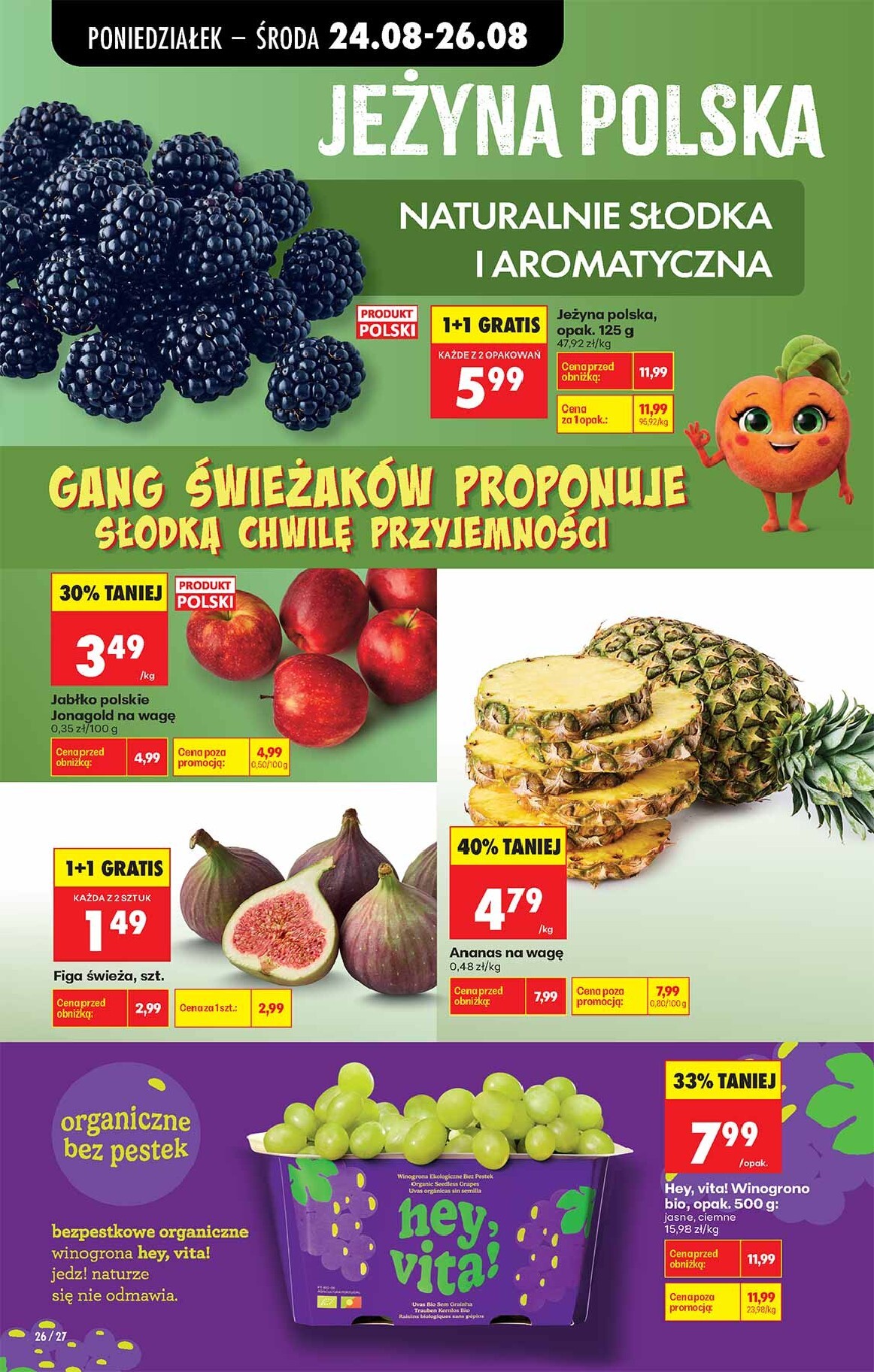 biedronka - Aktuální Biedronka leták platný od pondělí 24.08.2026 do soboty 29.08.2026 - page: 26
