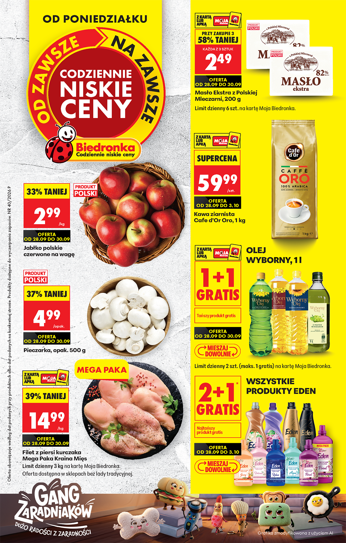 biedronka - Aktuální Biedronka leták platný od pondělí 28.09.2026 do soboty 03.10.2026