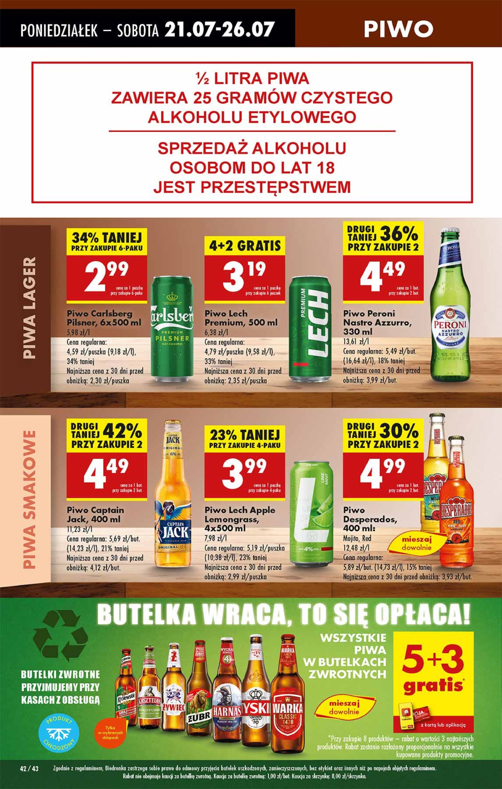biedronka - Leták Biedronka od 21.07. do 26.07. - page: 42 biedronka - Leták Biedronka od 21.07. do 26.07. - page: 42