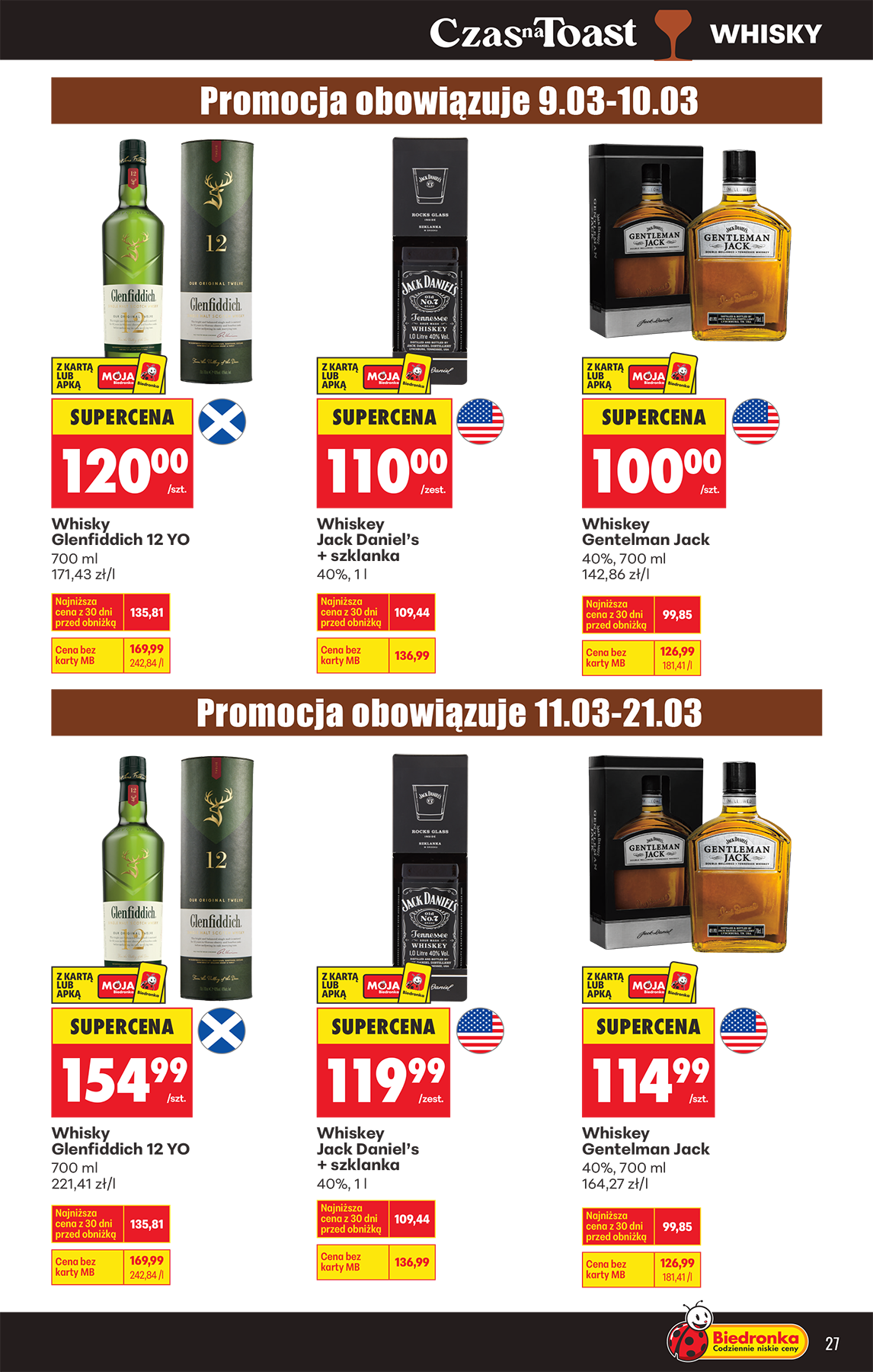 biedronka - Biedronka - Czas na toast leták platný od pondělí 09.03.2026 do soboty 21.03.2026 - page: 27