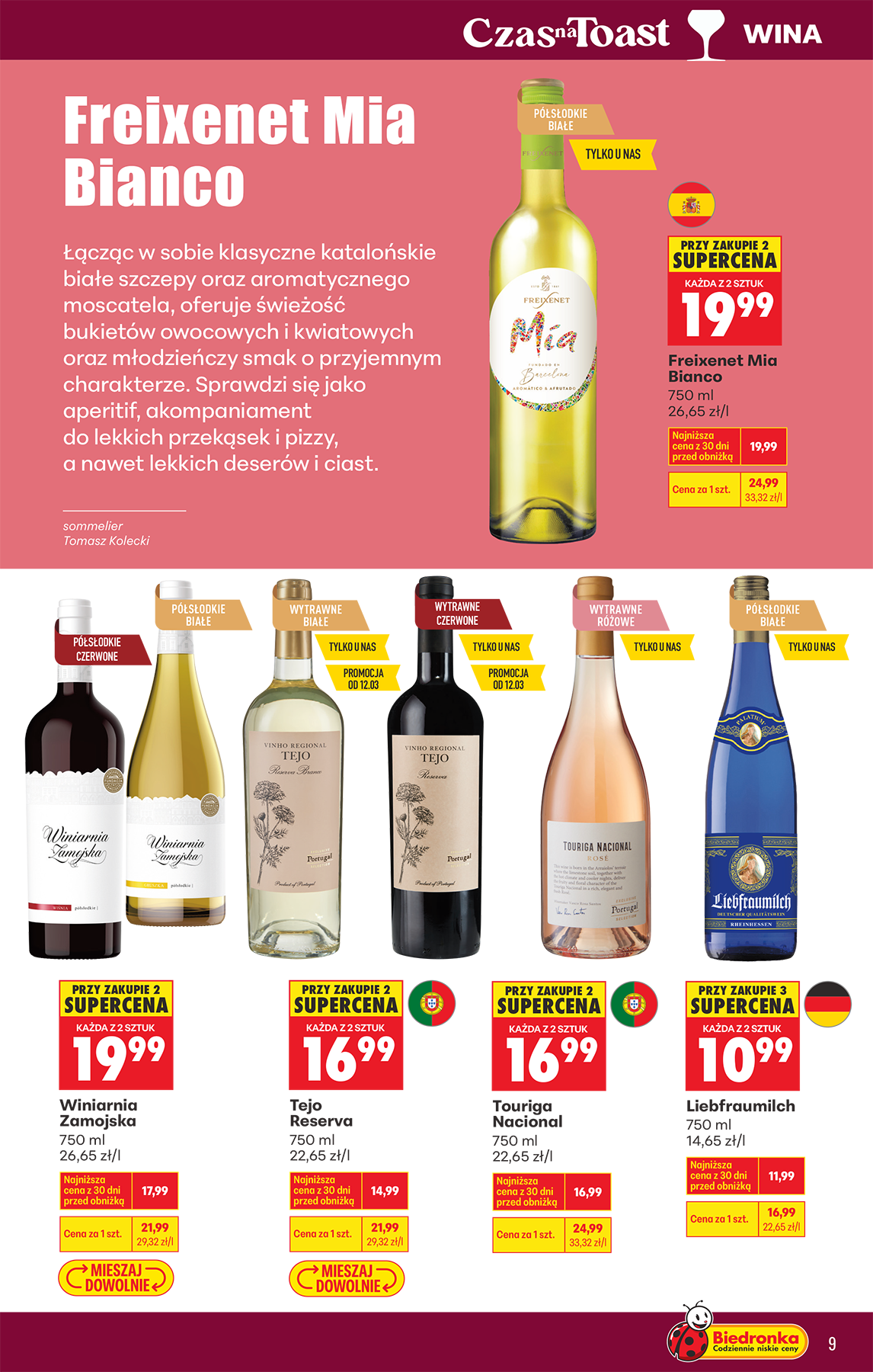 biedronka - Biedronka - Czas na toast leták platný od pondělí 09.03.2026 do soboty 21.03.2026 - page: 9