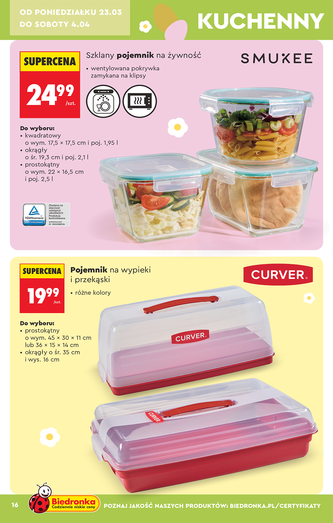 biedronka - Biedronka - Hity i inspiracje leták platný od soboty 21.03.2026 do soboty 04.04.2026 - page: 16