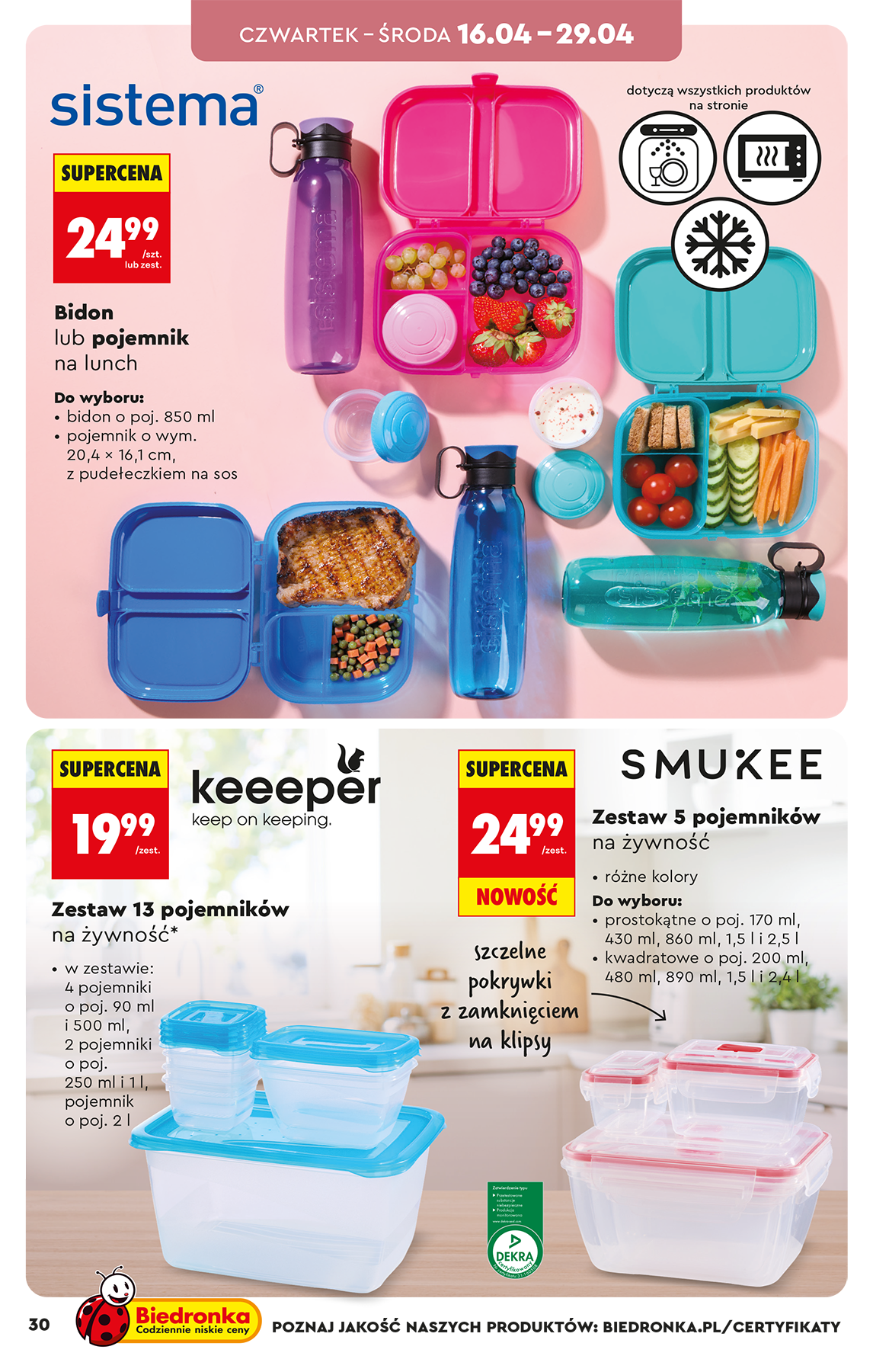 biedronka - Biedronka - Hity i inspiracje leták na příští týden od soboty 11.04.2026 do soboty 25.04.2026 - page: 30