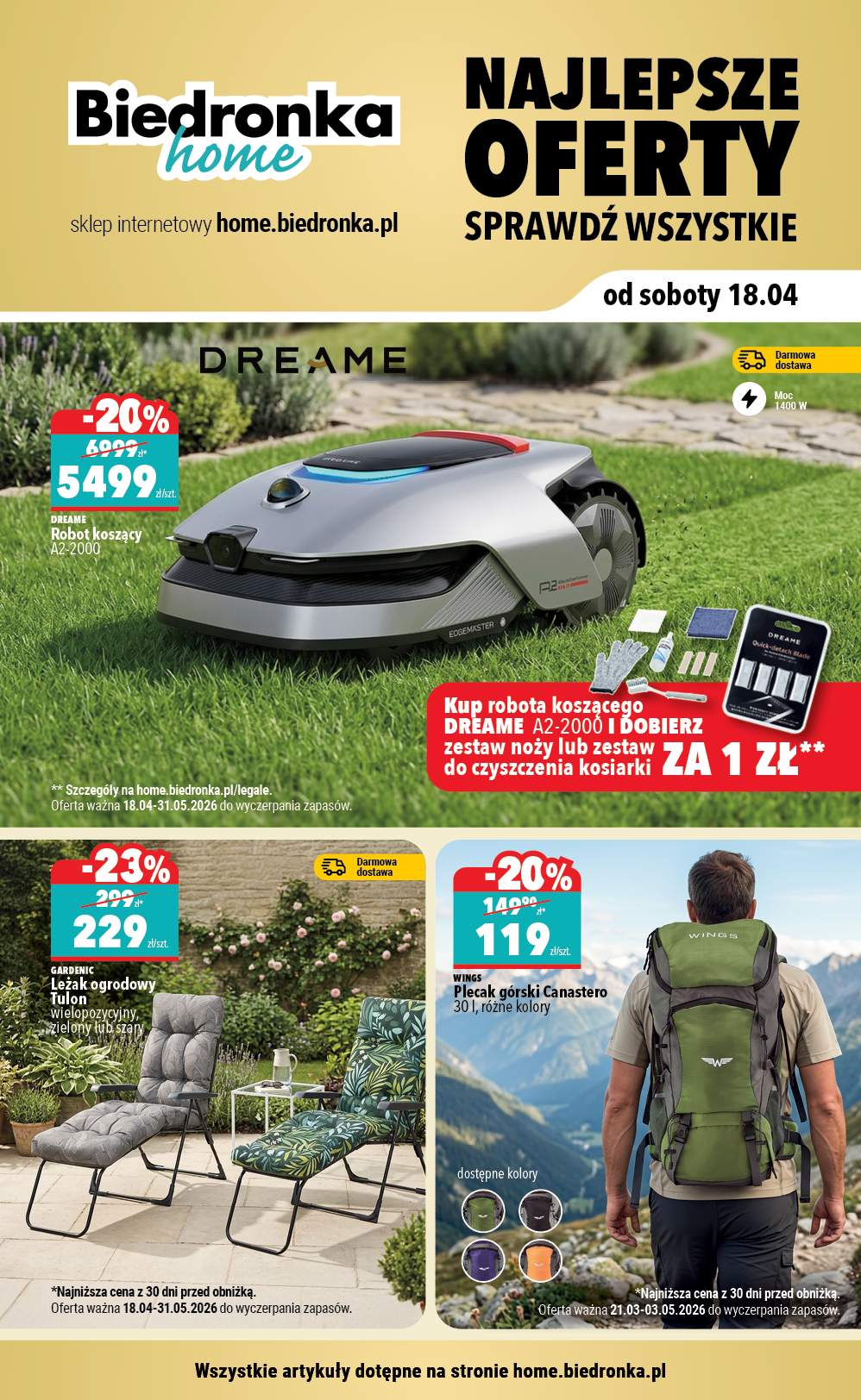 biedronka - Aktuální Biedronka - Home leták platný od soboty 18.04.2026 do neděle 31.05.2026