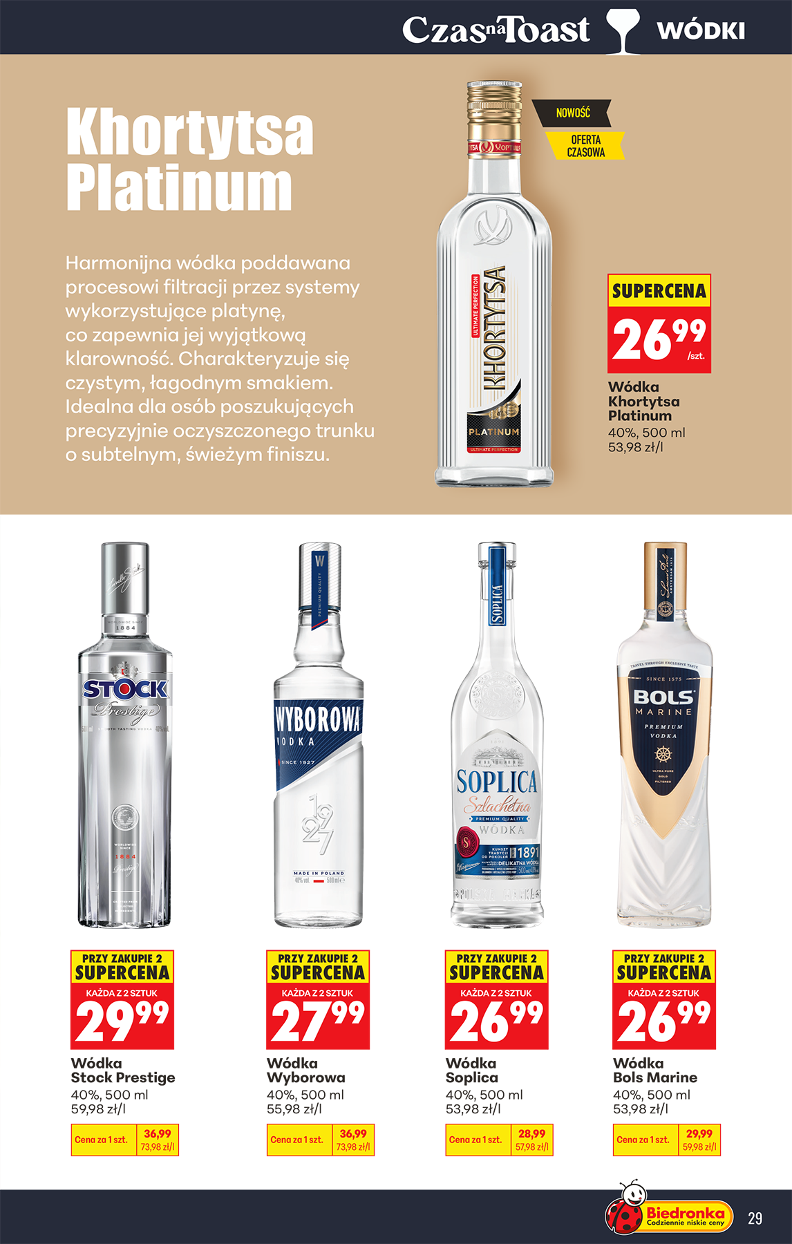 biedronka - Aktuální Biedronka - Alkohole leták platný od pondělí 20.04.2026 do soboty 02.05.2026 - page: 29