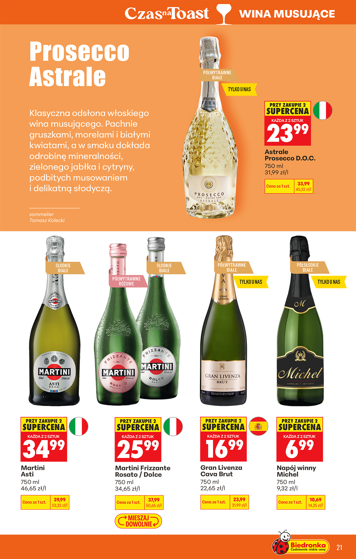 biedronka - Aktuální Biedronka - Alkohole leták platný od pondělí 20.04.2026 do soboty 02.05.2026 - page: 21