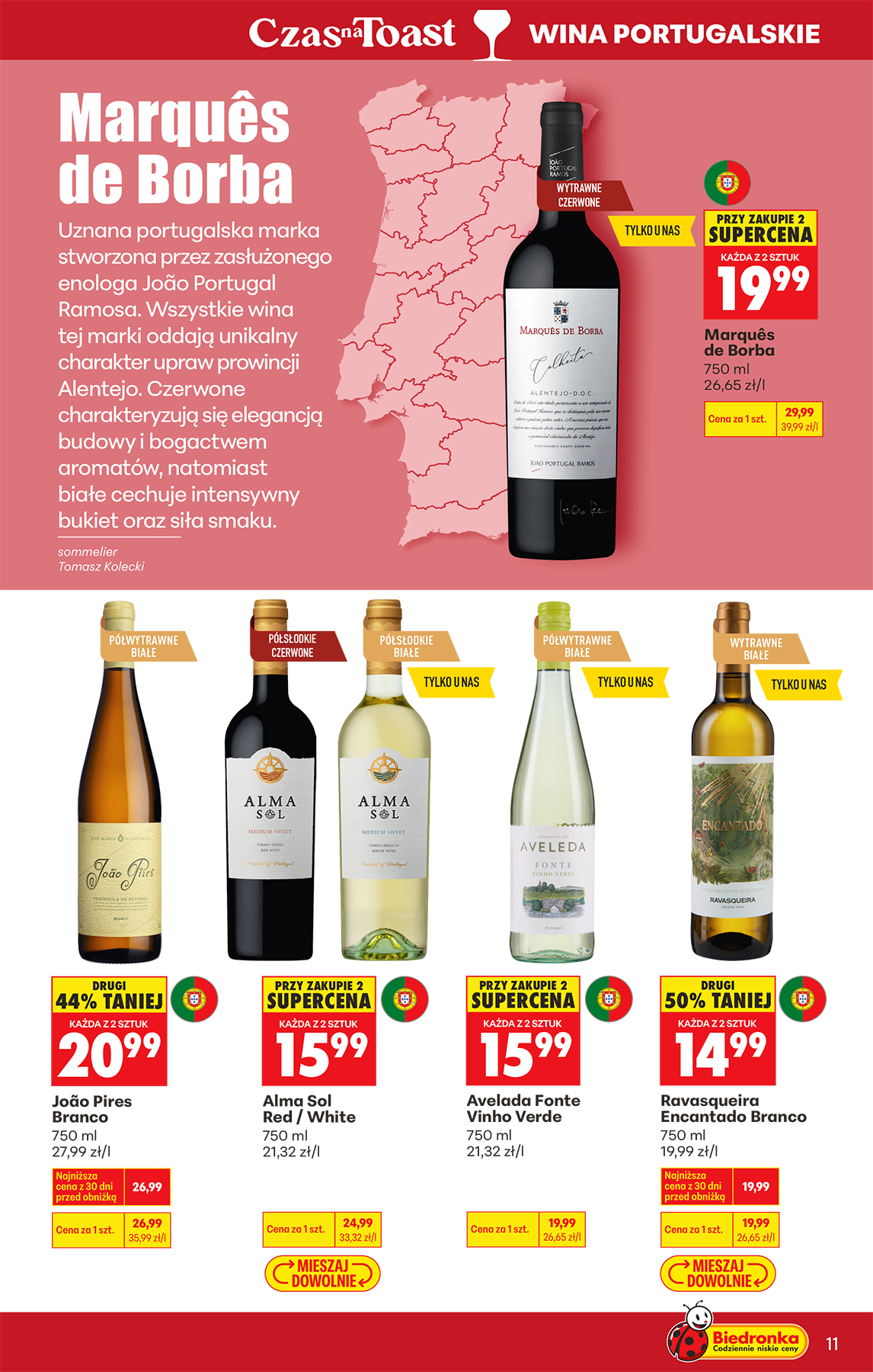 biedronka - Aktuální Biedronka - Alkohole leták platný od pondělí 20.04.2026 do soboty 02.05.2026 - page: 11