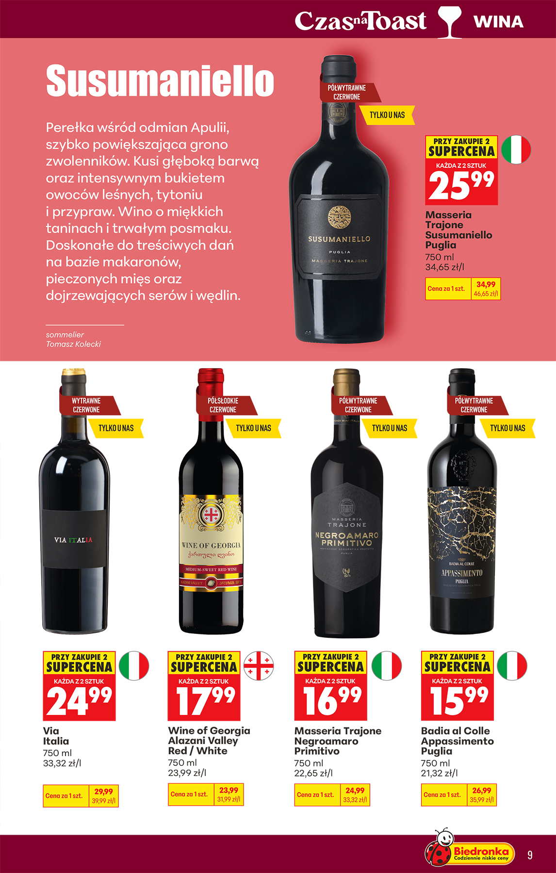 biedronka - Aktuální Biedronka - Alkohole leták platný od pondělí 20.04.2026 do soboty 02.05.2026 - page: 9