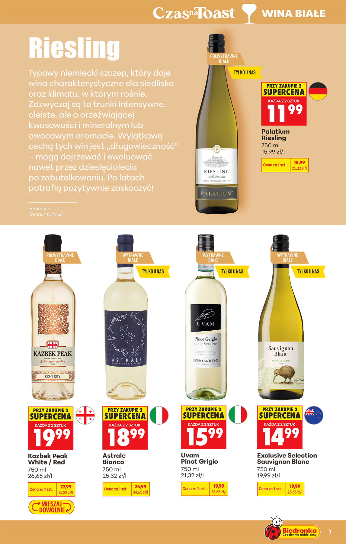 biedronka - Aktuální Biedronka - Alkohole leták platný od pondělí 20.04.2026 do soboty 02.05.2026 - page: 7