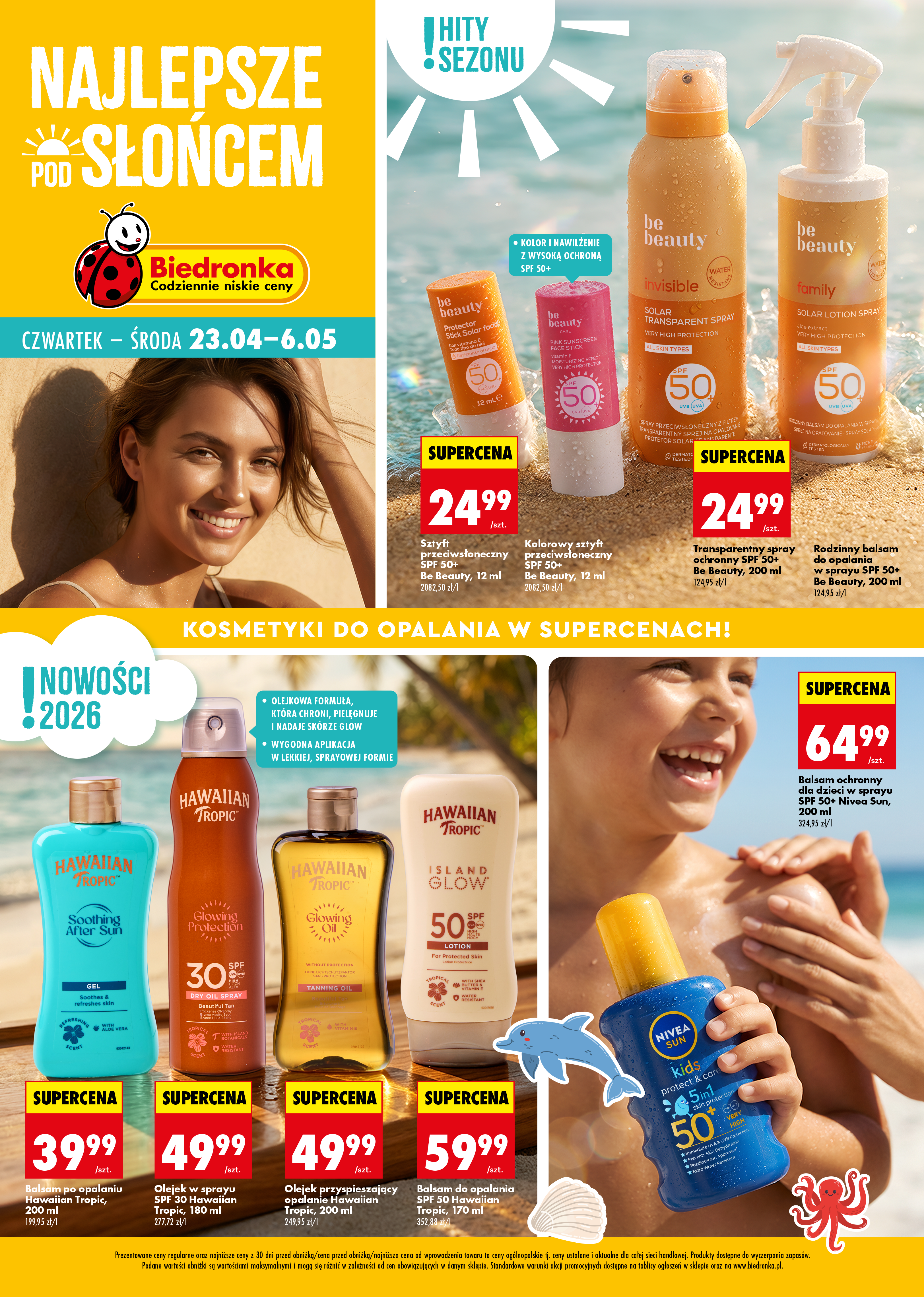 biedronka - Aktuální Biedronka - Najlepsze pod słońcem leták platný od čtvrtka 23.04.2026 do středy 06.05.2026